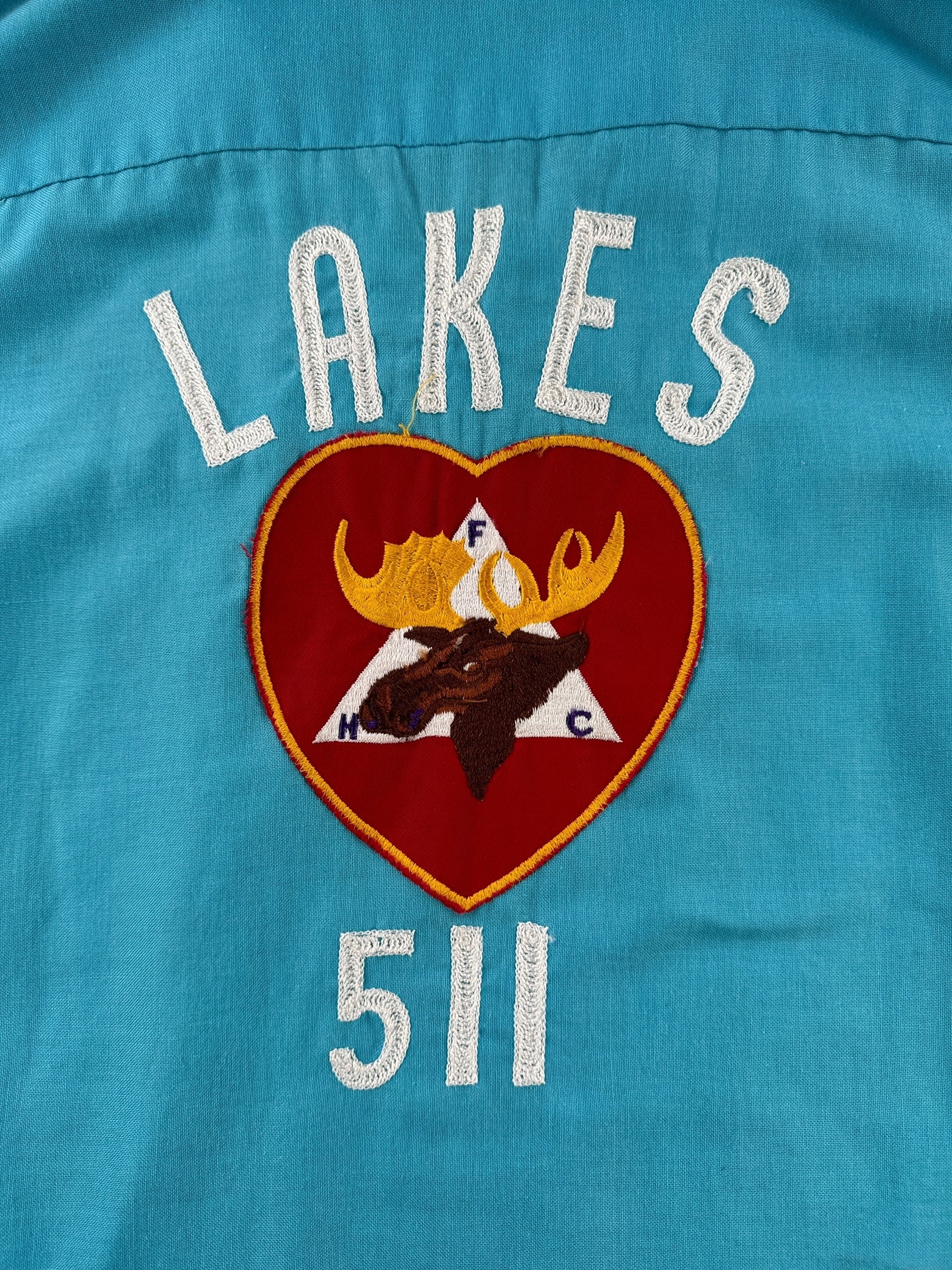 Back Design on Vintage Big Grace Bowling Shirt SZ XXXL