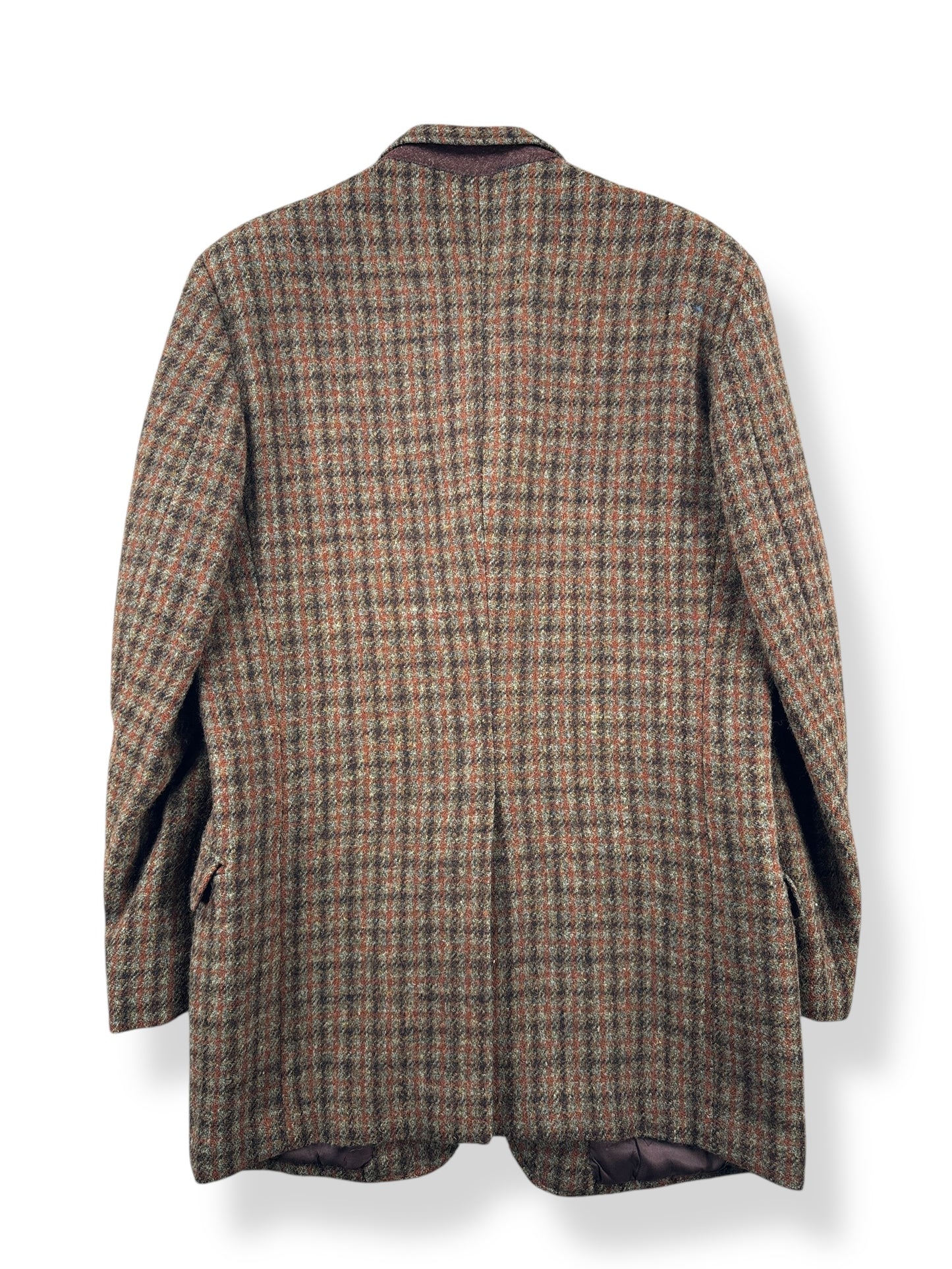 Back of Vintage Harris Tweed 1970 Burton Tailored Jacket SZ M