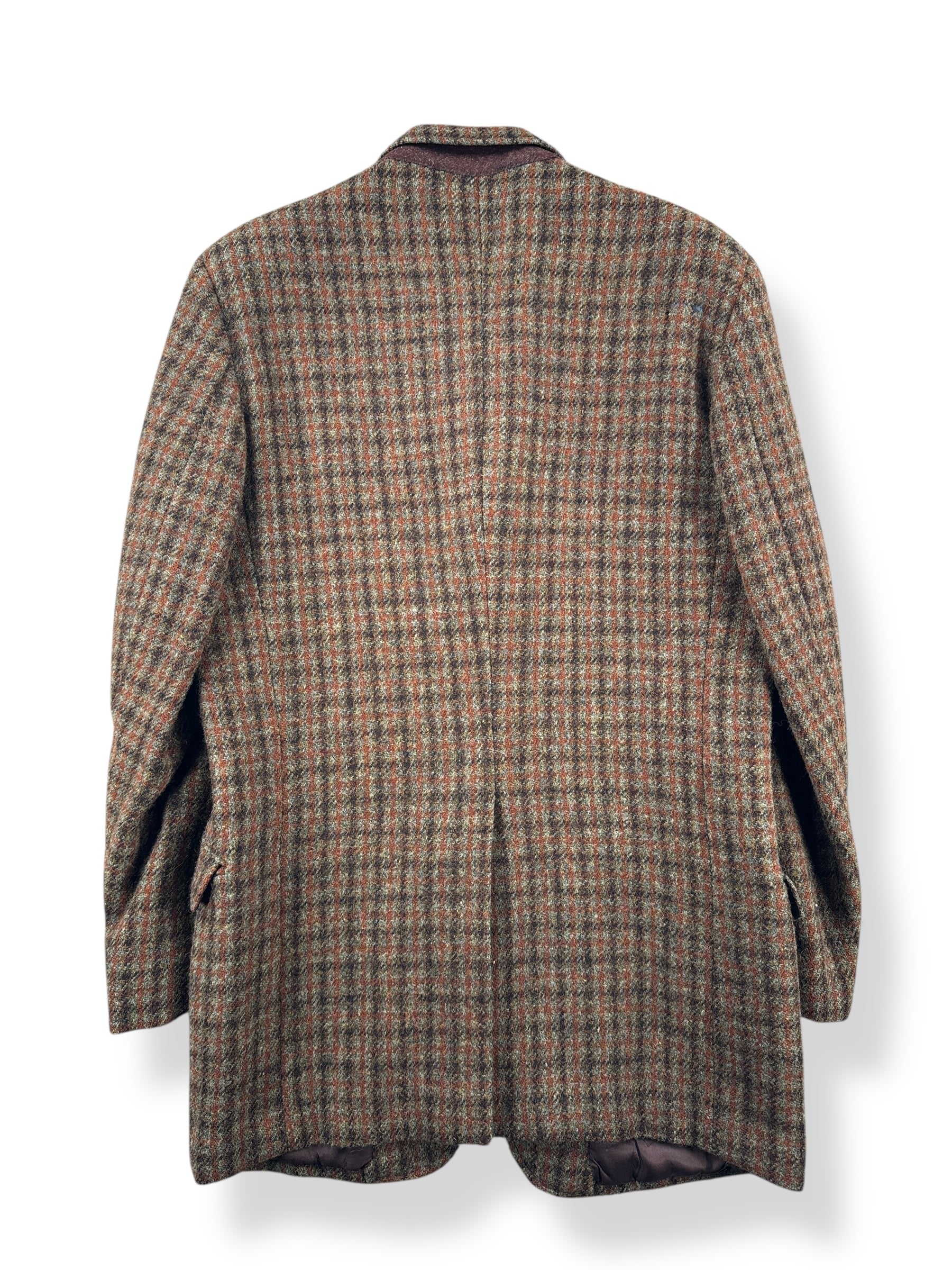 Back of Vintage Harris Tweed 1970 Burton Tailored Jacket SZ M