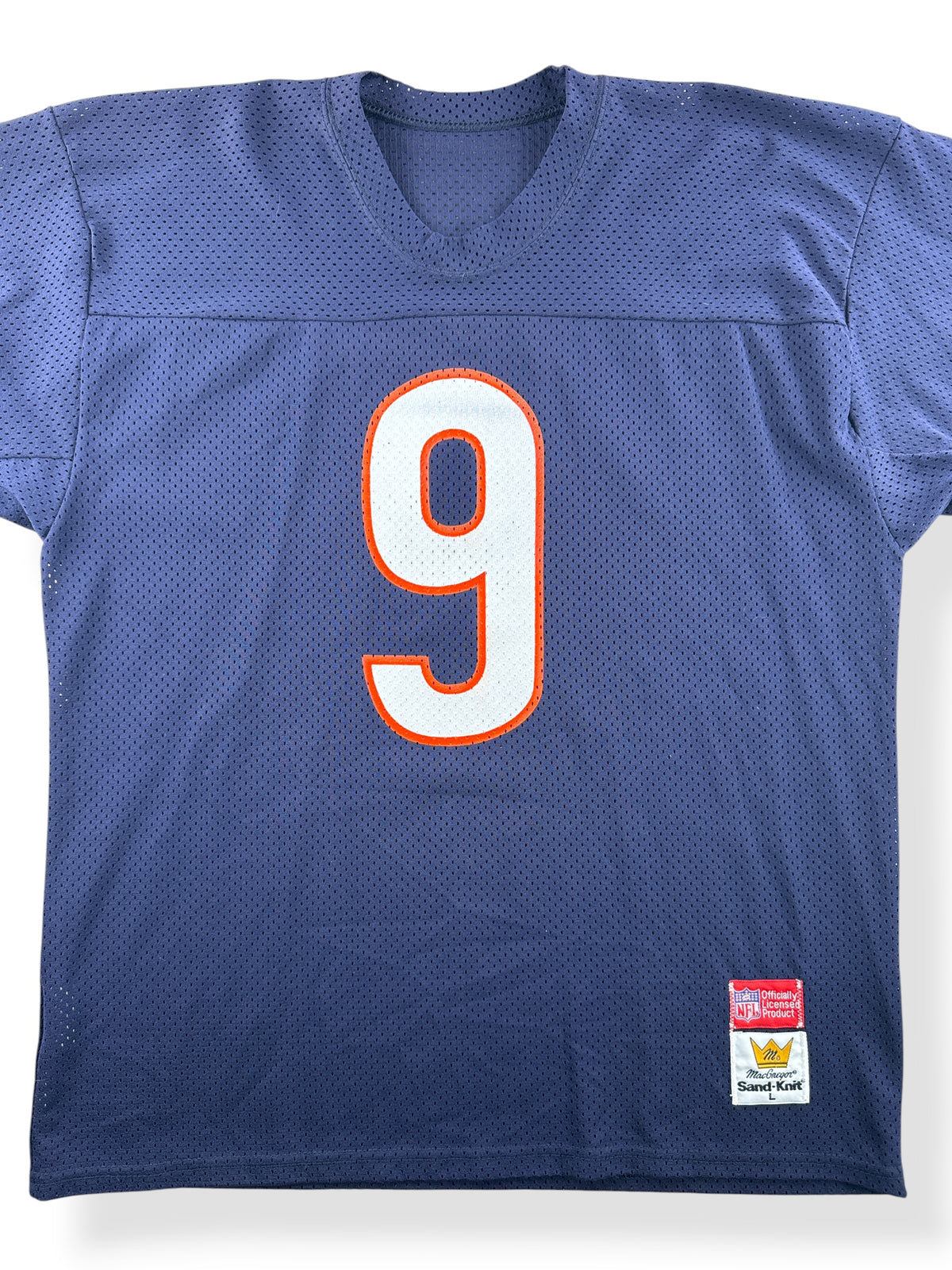 Close-up of Vintage MacGregor Bears Poly Mesh Jersey SZ L