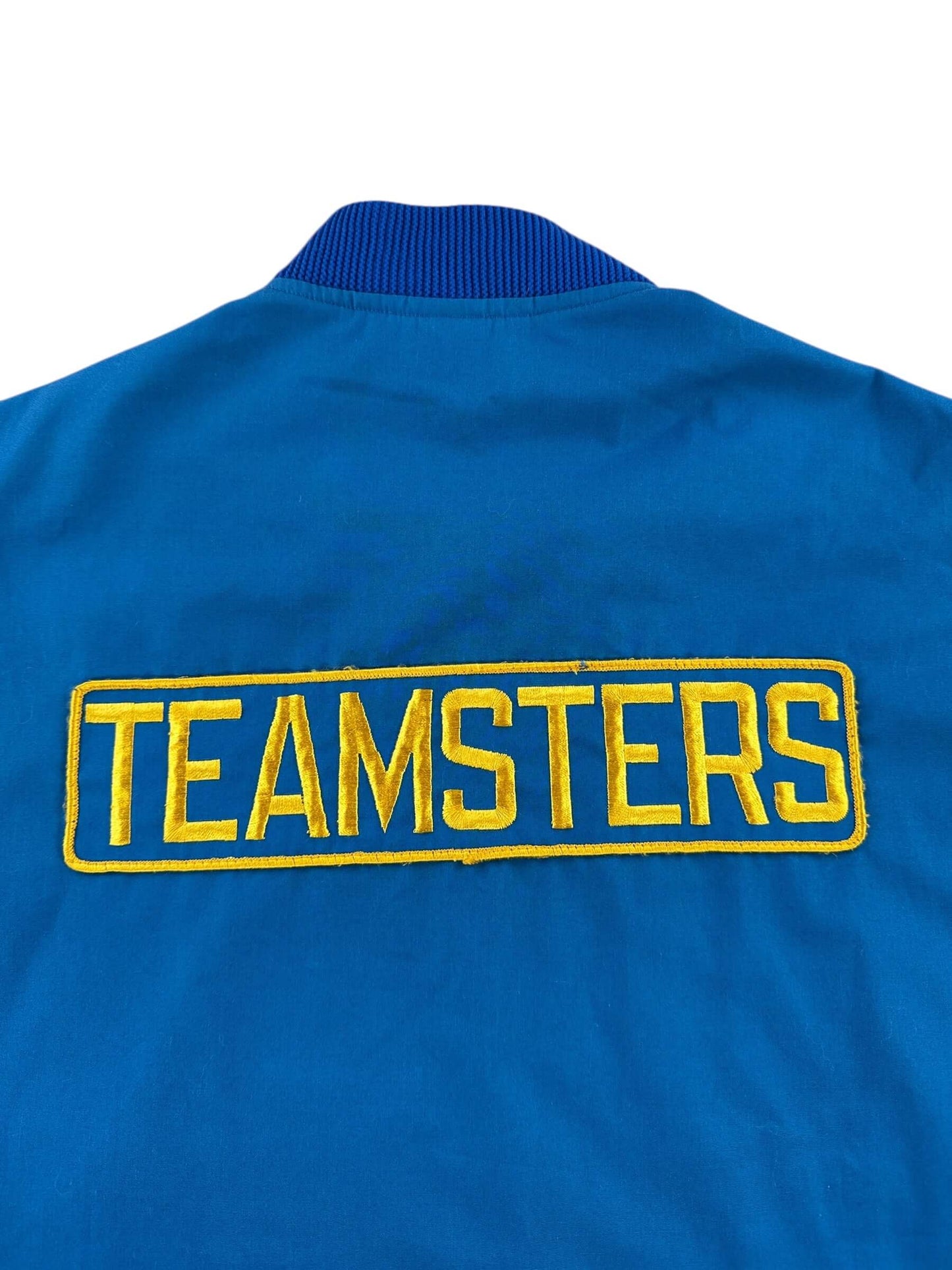 Back Patch on Vintage Teamsters Jacket SZ XL AS IS