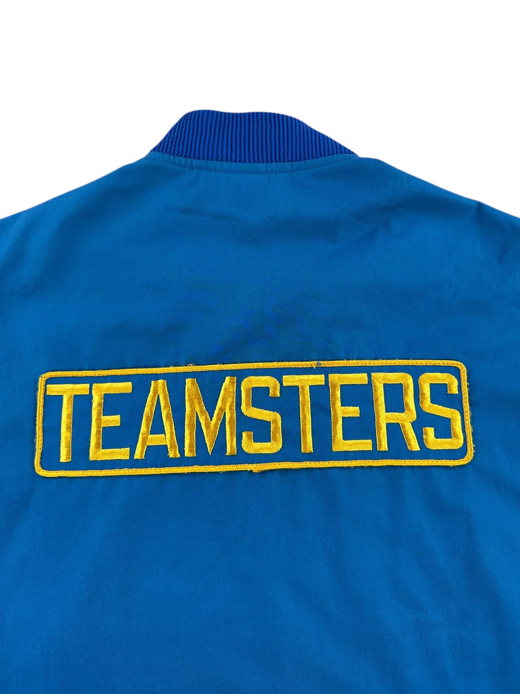 Back Patch on Vintage Teamsters Jacket SZ XL AS IS