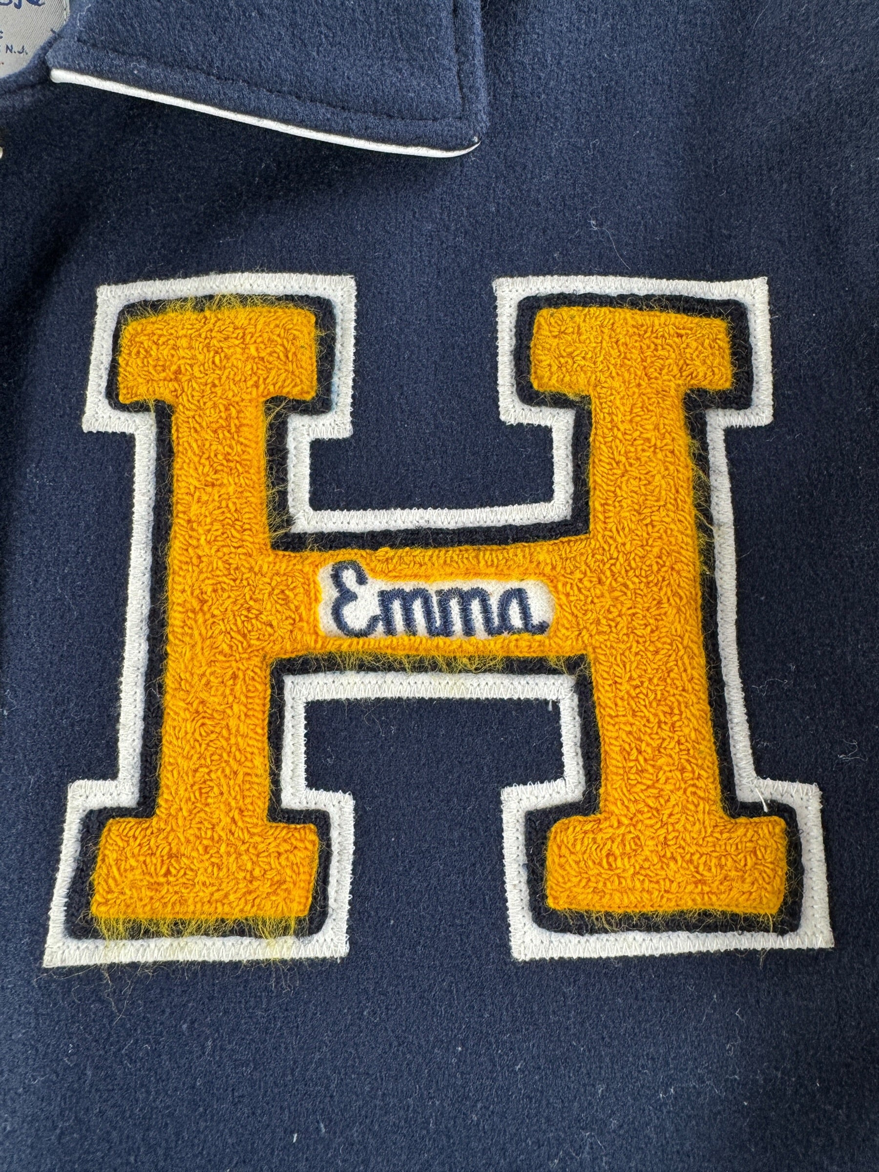 Patch on Vintage Hackensack Comets Baseball Varsity Jacket SZ M