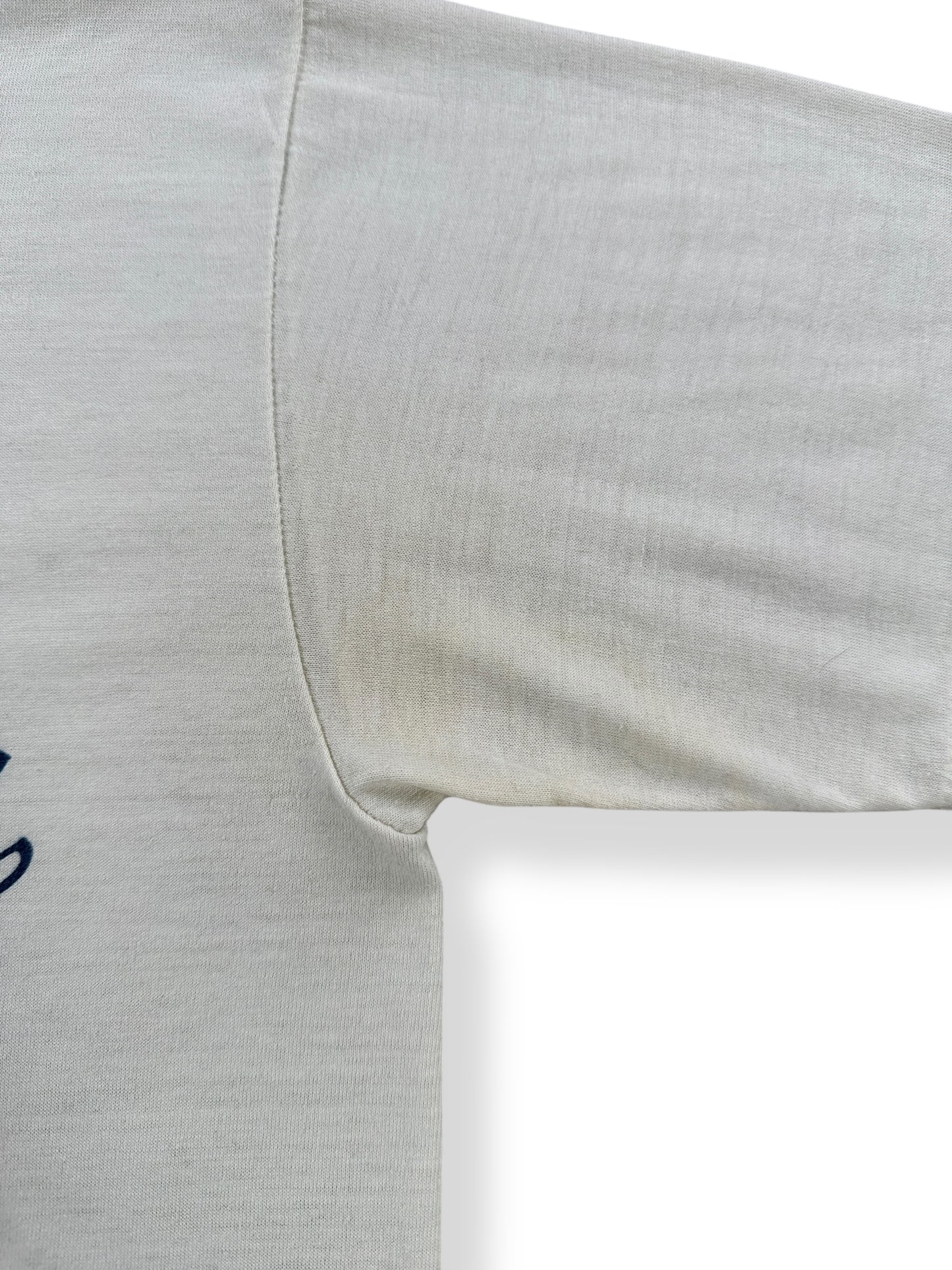 Discoloring on Vintage Fort Rucker Alaska Crew Chief Tee SZ S