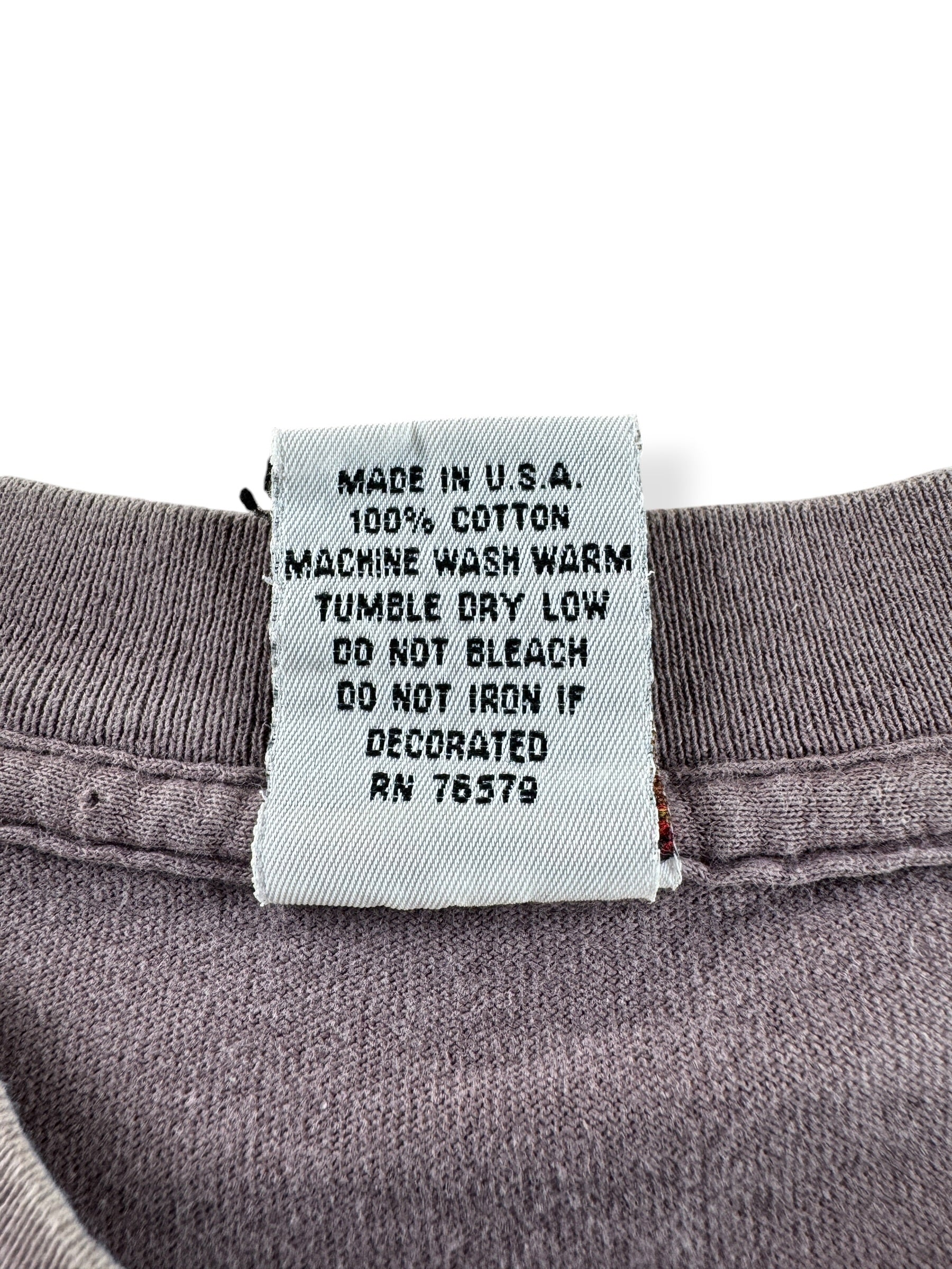 Tag on Vintage Dave Leroux SNA Santa Cruz Skateboard Soviet Style Tee SZ XL