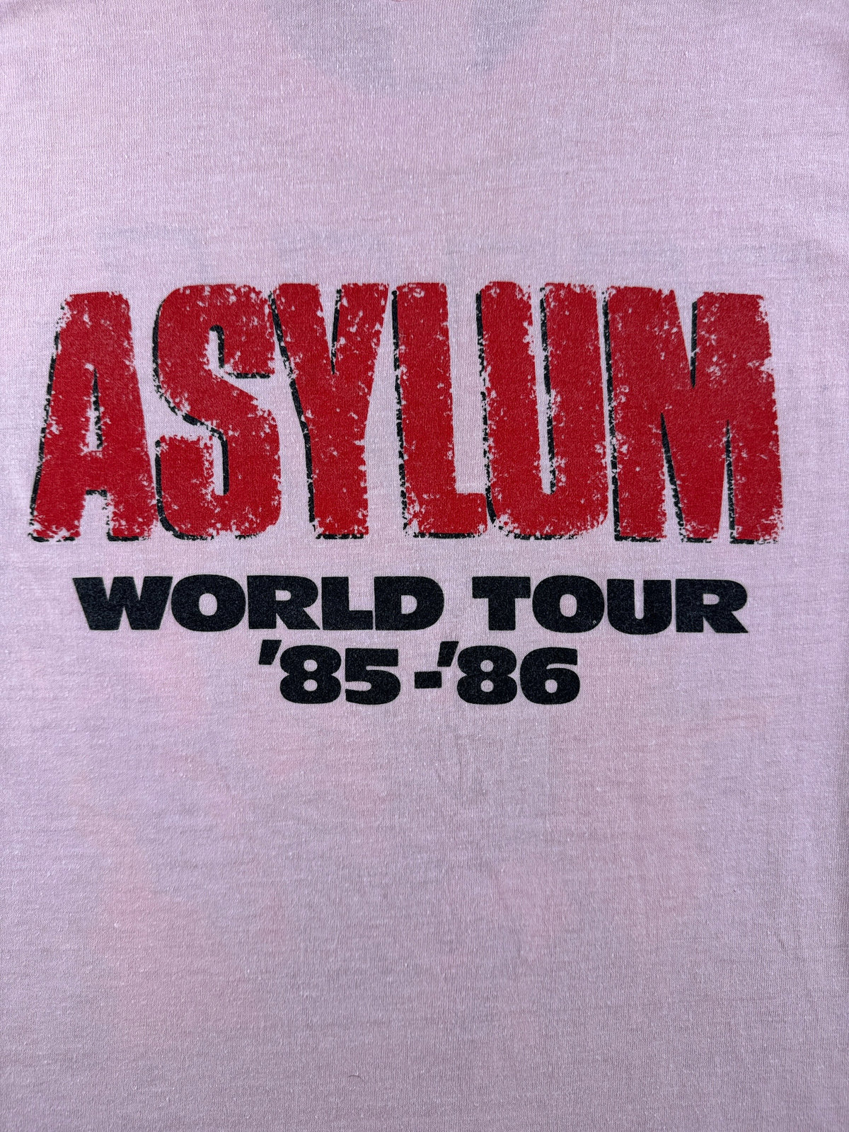 Back Graphic on Vintage 80s Kiss 'Slave Girl' Pink Longsleeve Baby Tee SZ S