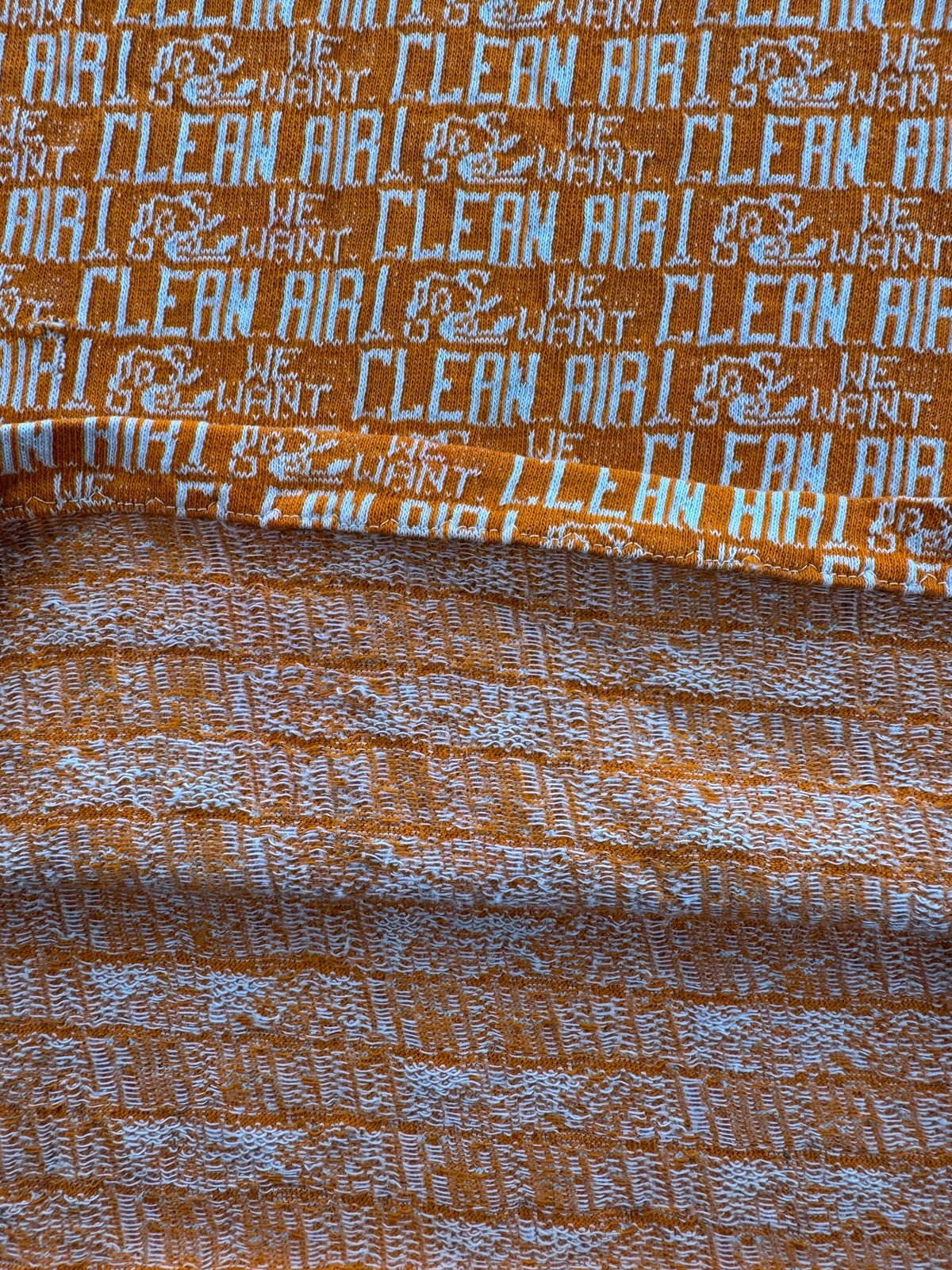 Inside of Vintage Rare 60s/70s We Want Clean Air Protest Tee SZ M