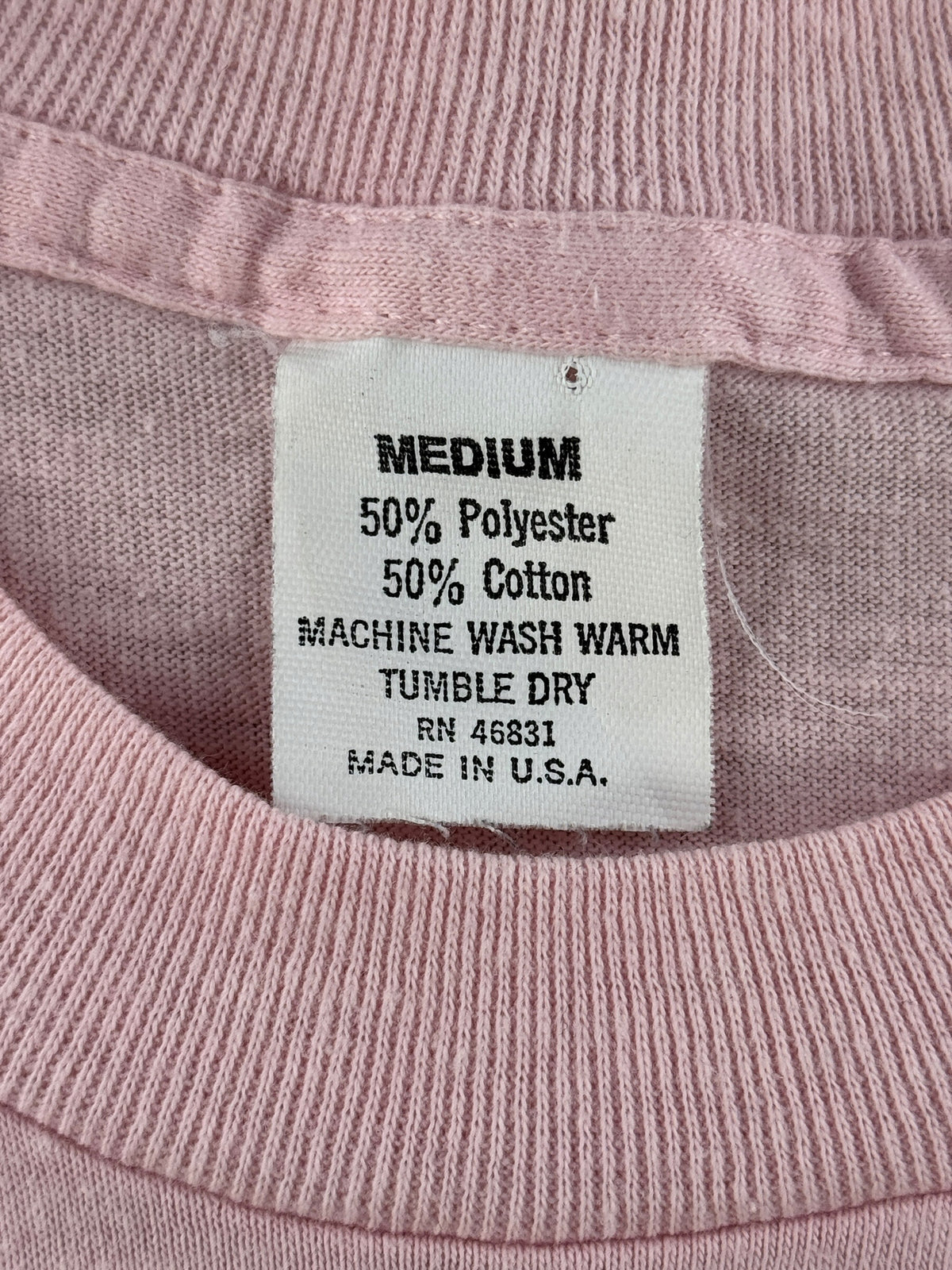 Tag on Vintage 80s Kiss 'Slave Girl' Pink Longsleeve Baby Tee SZ S