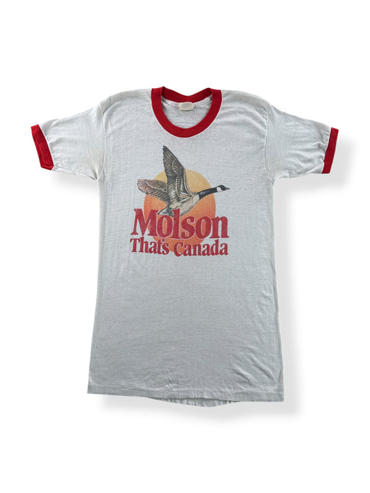 Front of Vintage Molson Canadian Ringer Tee SZ L (Fits S)