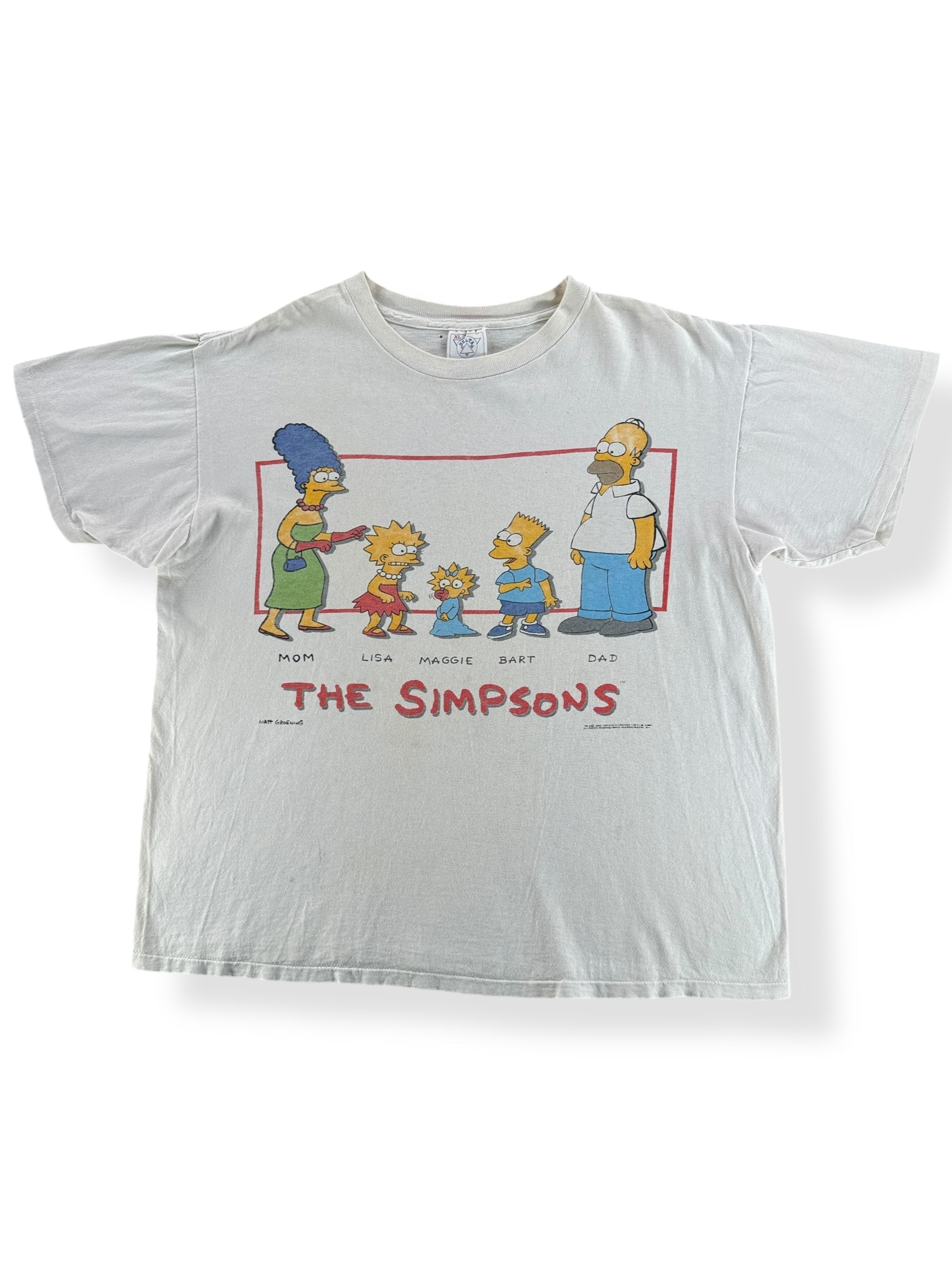 Front of Vintage Simpsons Promo Tee SZ XL