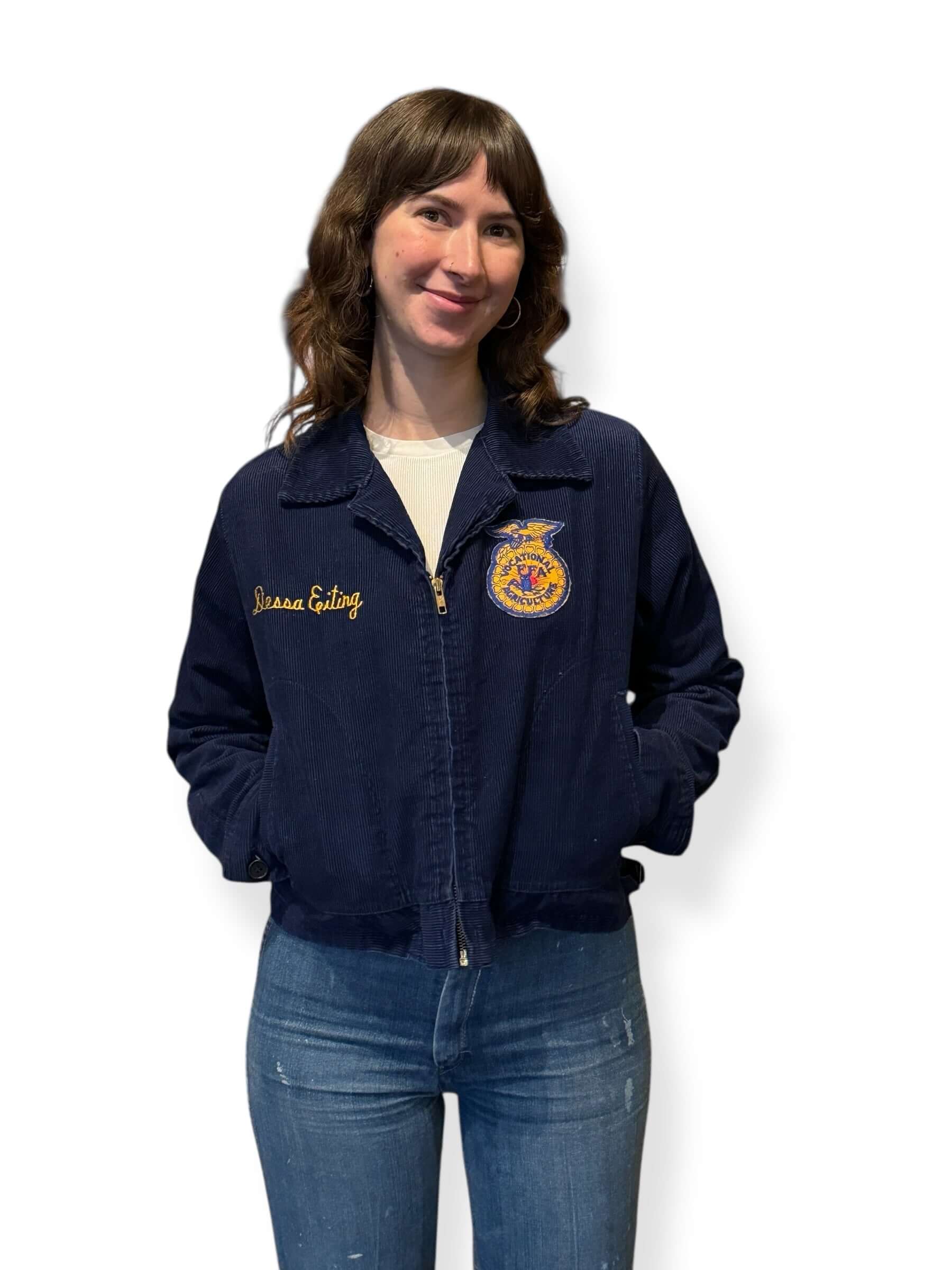 Front of Vintage 80s Washington FFA Jacket SZ 40