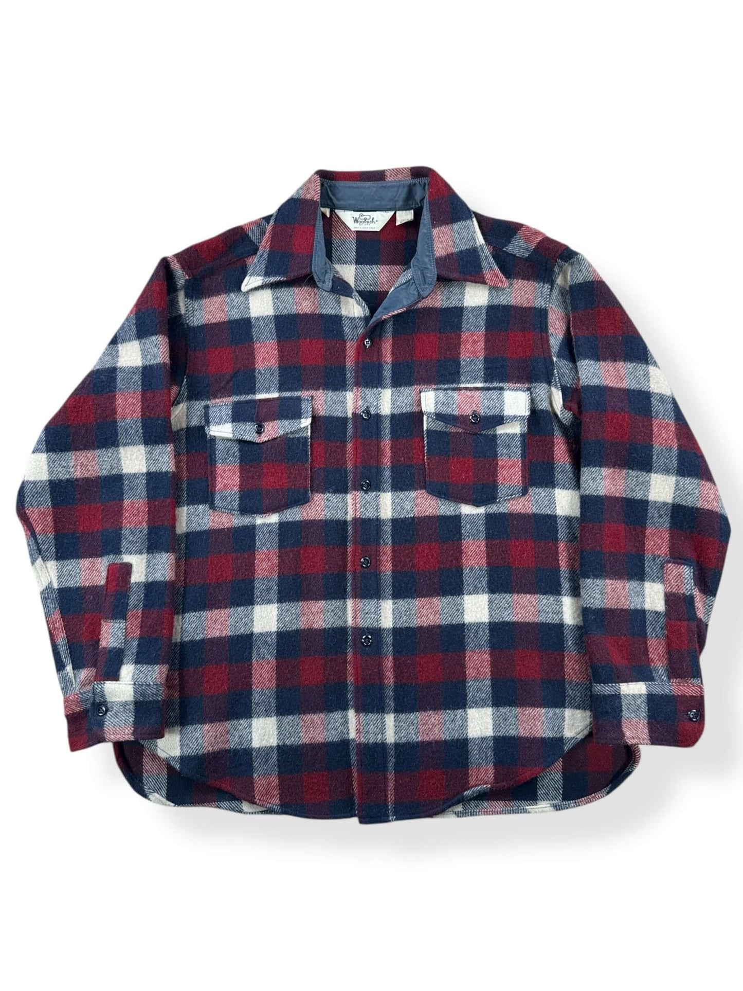 Front of Vintage Woolrich Wool Blend Jac-Shirt SZ XL