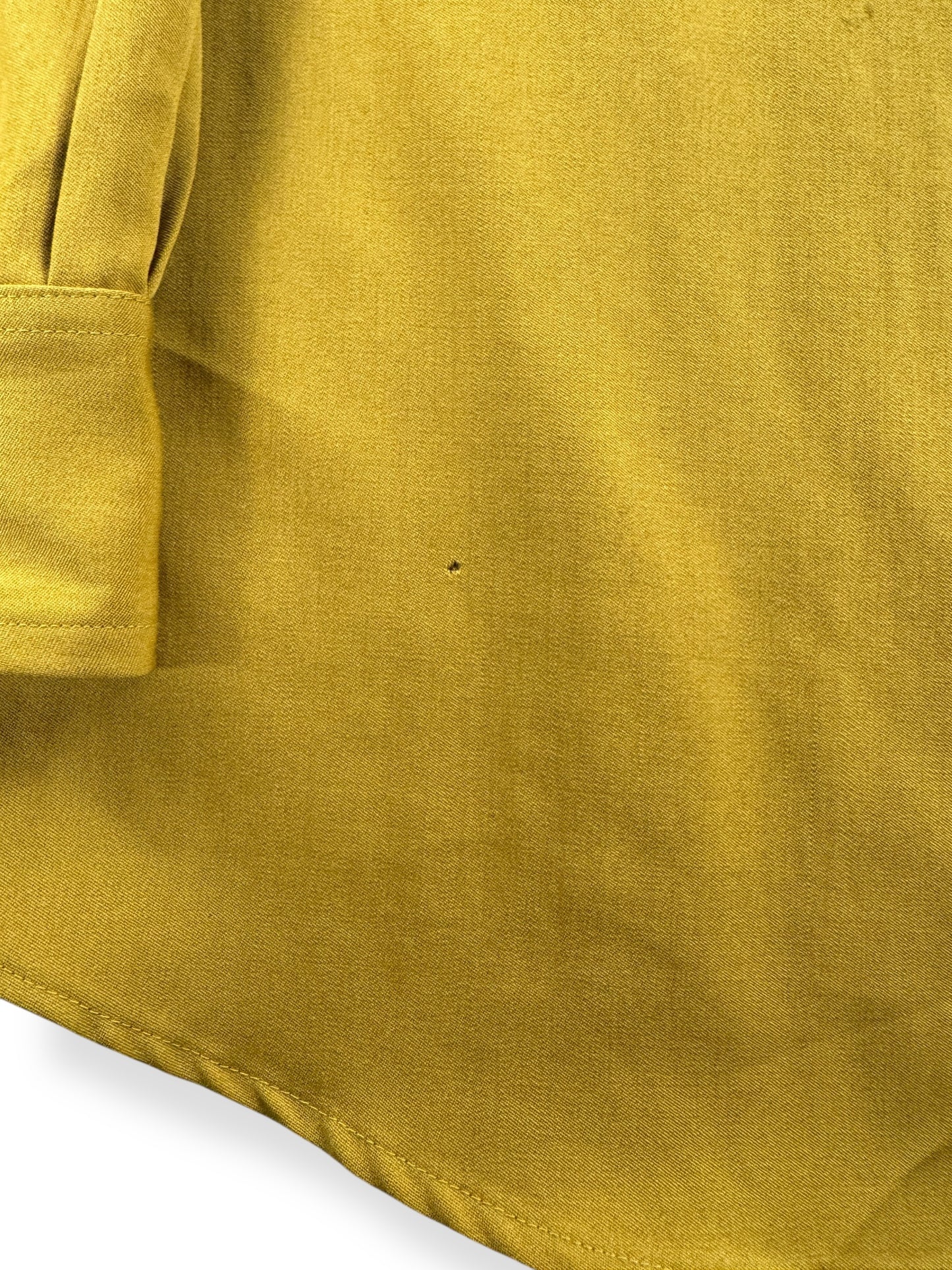 Small Holes on Vintage Jack Frost Chartreuse Pearl Snap SZ XXL