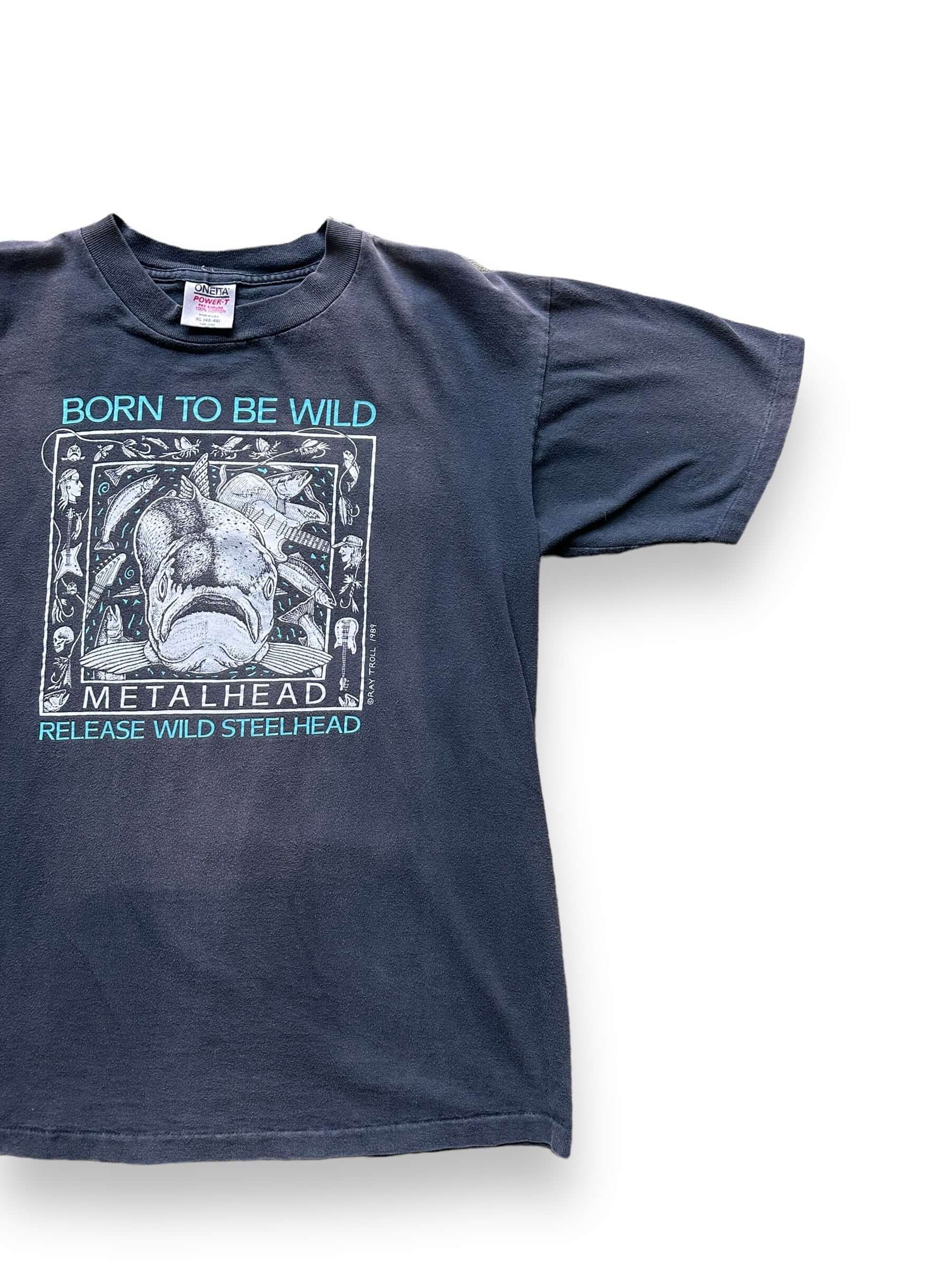 front left of Vintage Ray Troll "Born to be Wild" Tee SZ XL