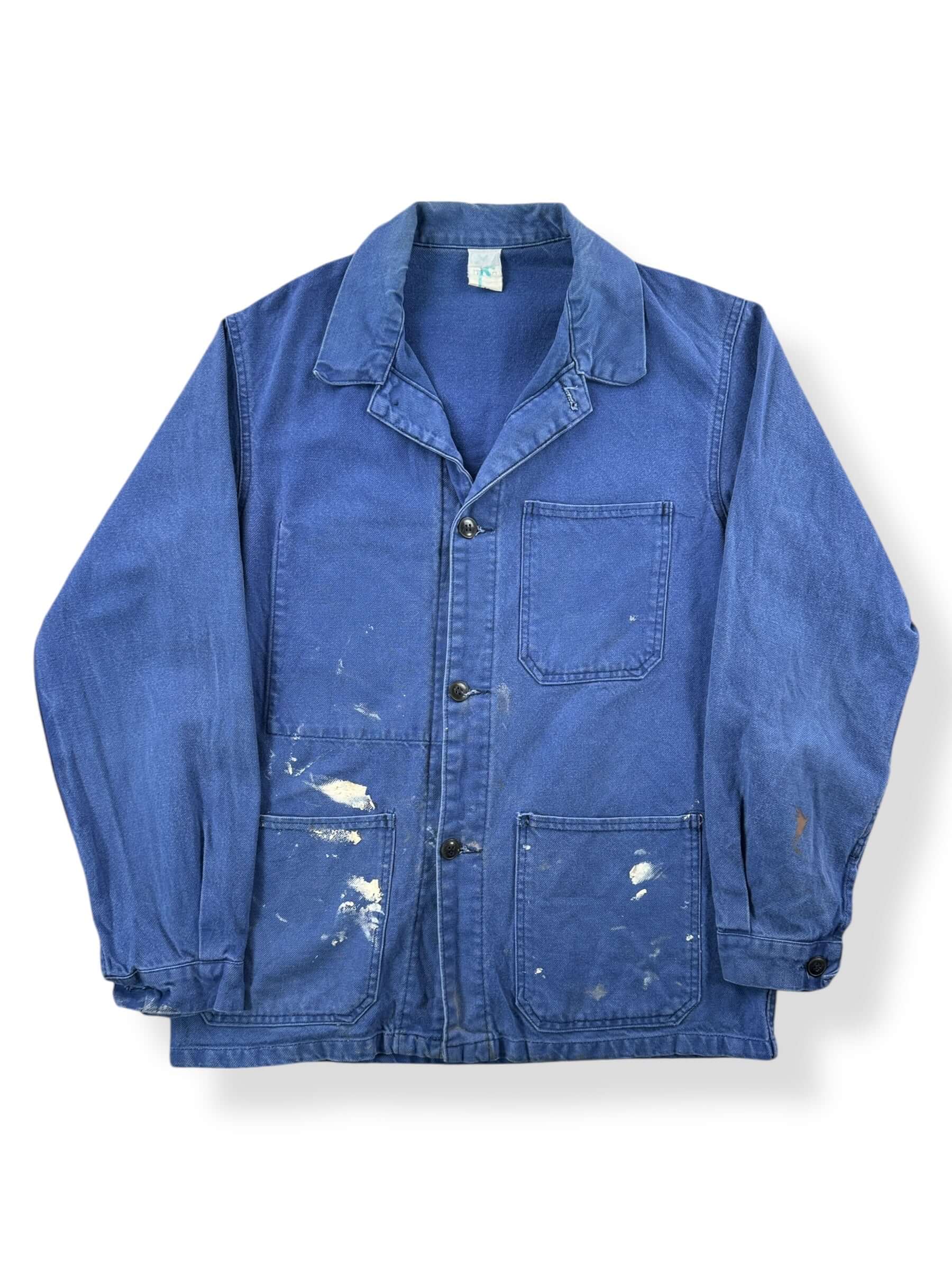 Front of Vintage Painters French Chore Coat SZ M