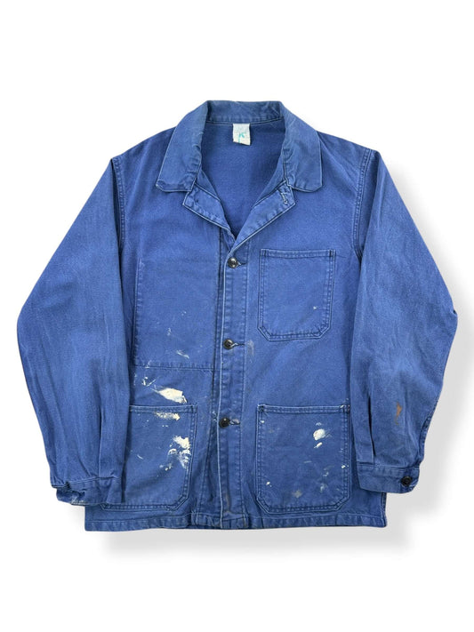 Front of Vintage Painters French Chore Coat SZ M