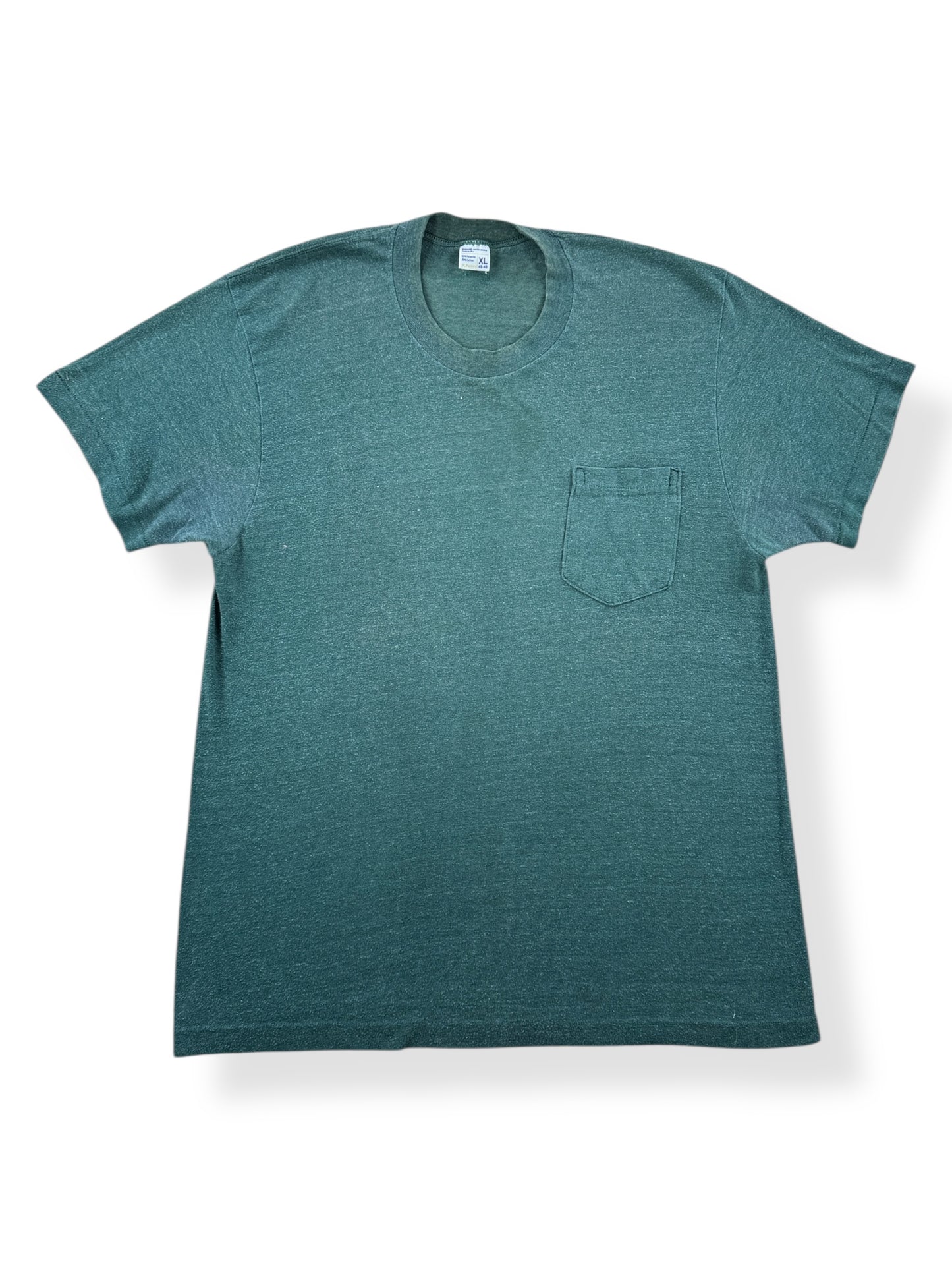 Front of Vintage Penney's Green Pocket Tee SZ M