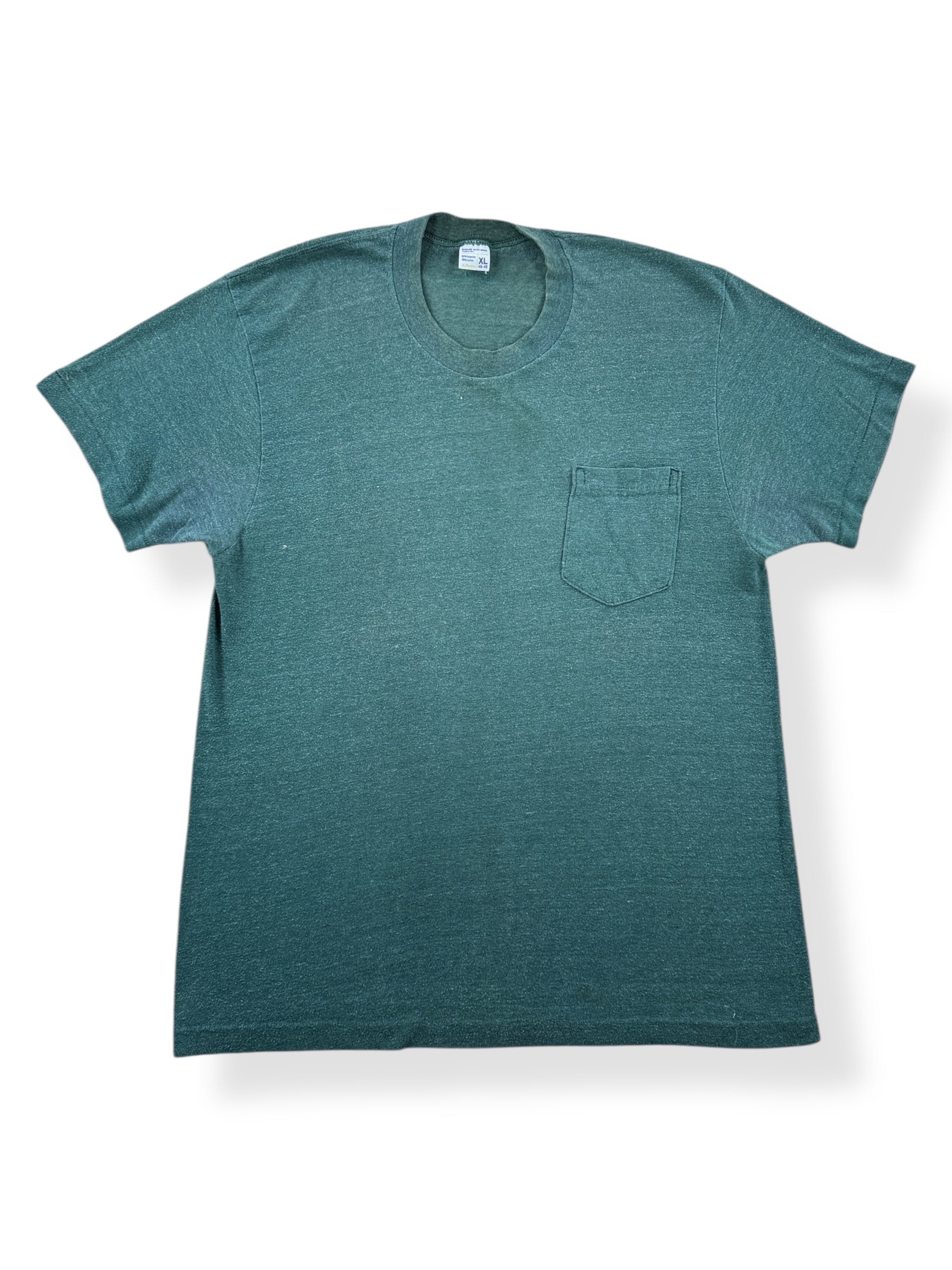 Front of Vintage Penney's Green Pocket Tee SZ M