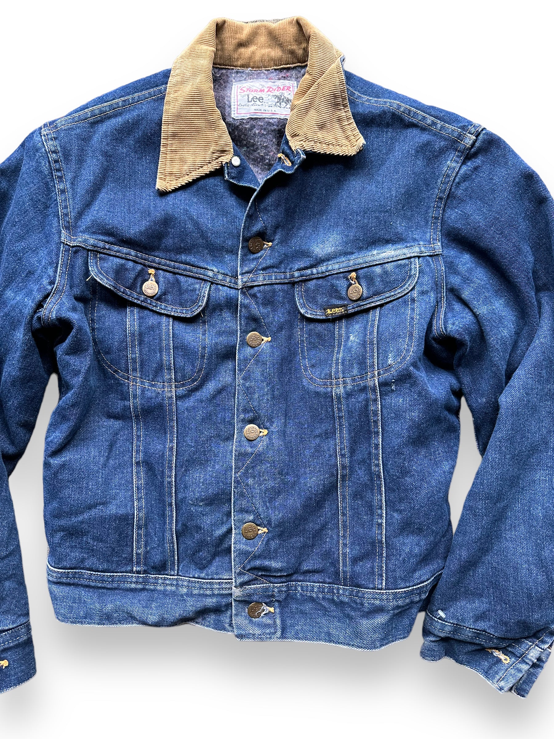 Vintage 80s Era Lee Storm Rider SZ L | Vintage Denim Workwear Seattle |  Barn Owl Vintage Seattle