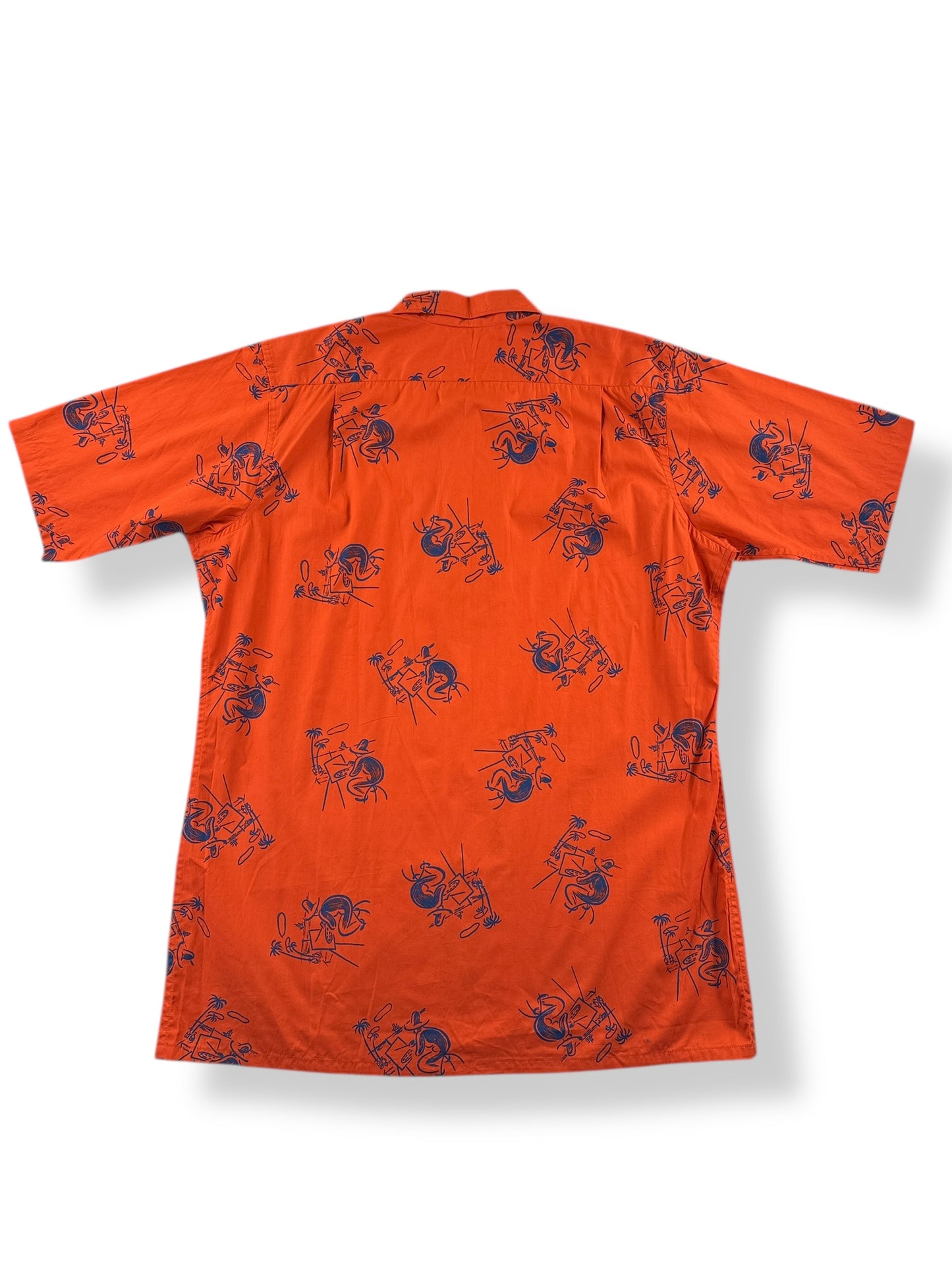 Back of Vintage Wimbledon by Hartwell Aloha Shirt SZ L