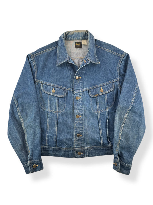 Front of Vintage 70s Lee Rider Denim Jacket SZ XL