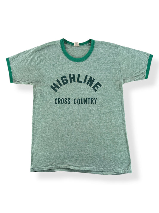 Front of Vintage Highline Cross Country Ringer Tee SZ M