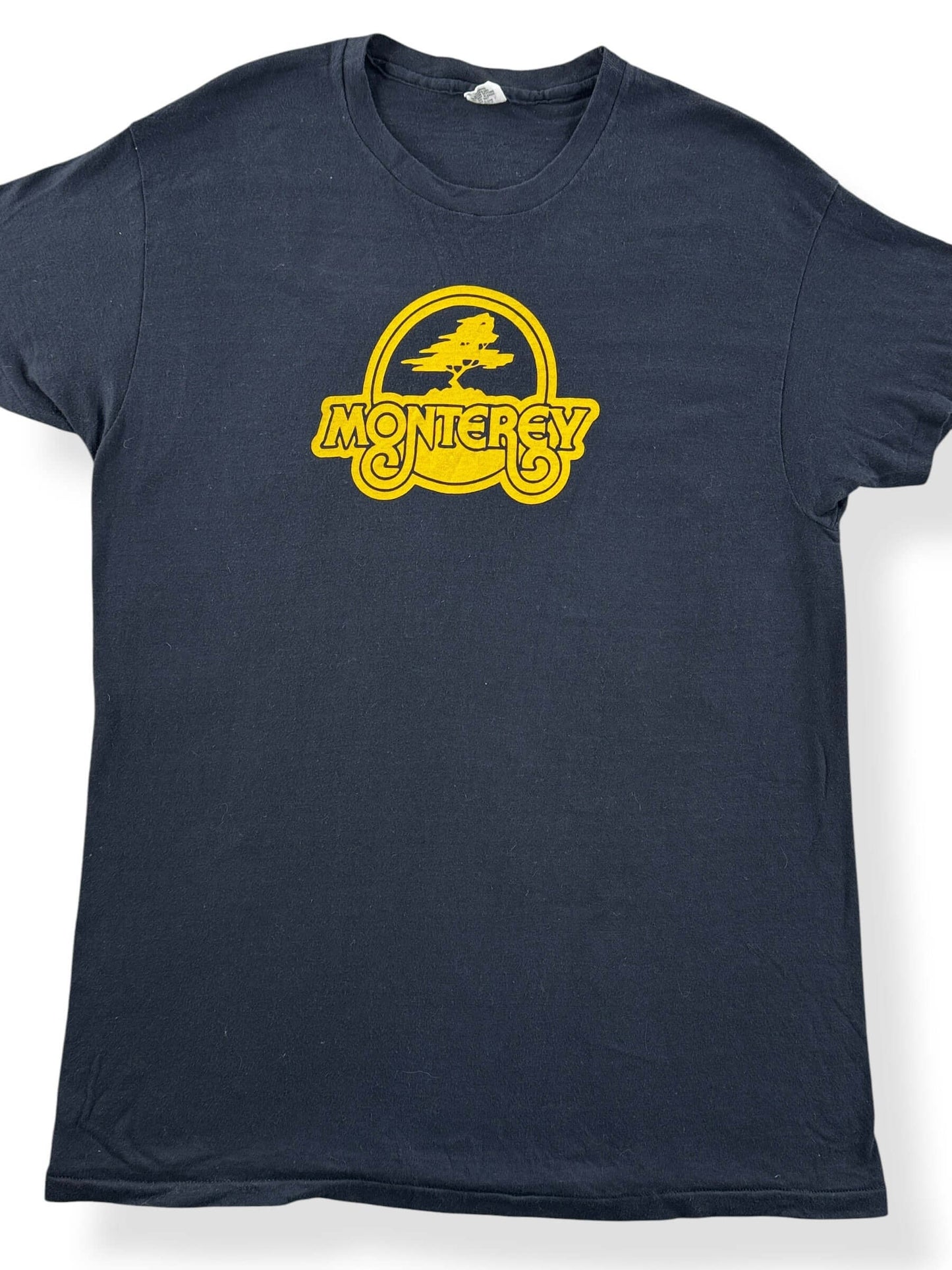 Front Close Up of Vintage Hanes Tag Monterey Tee SZ XL (Fits M)
