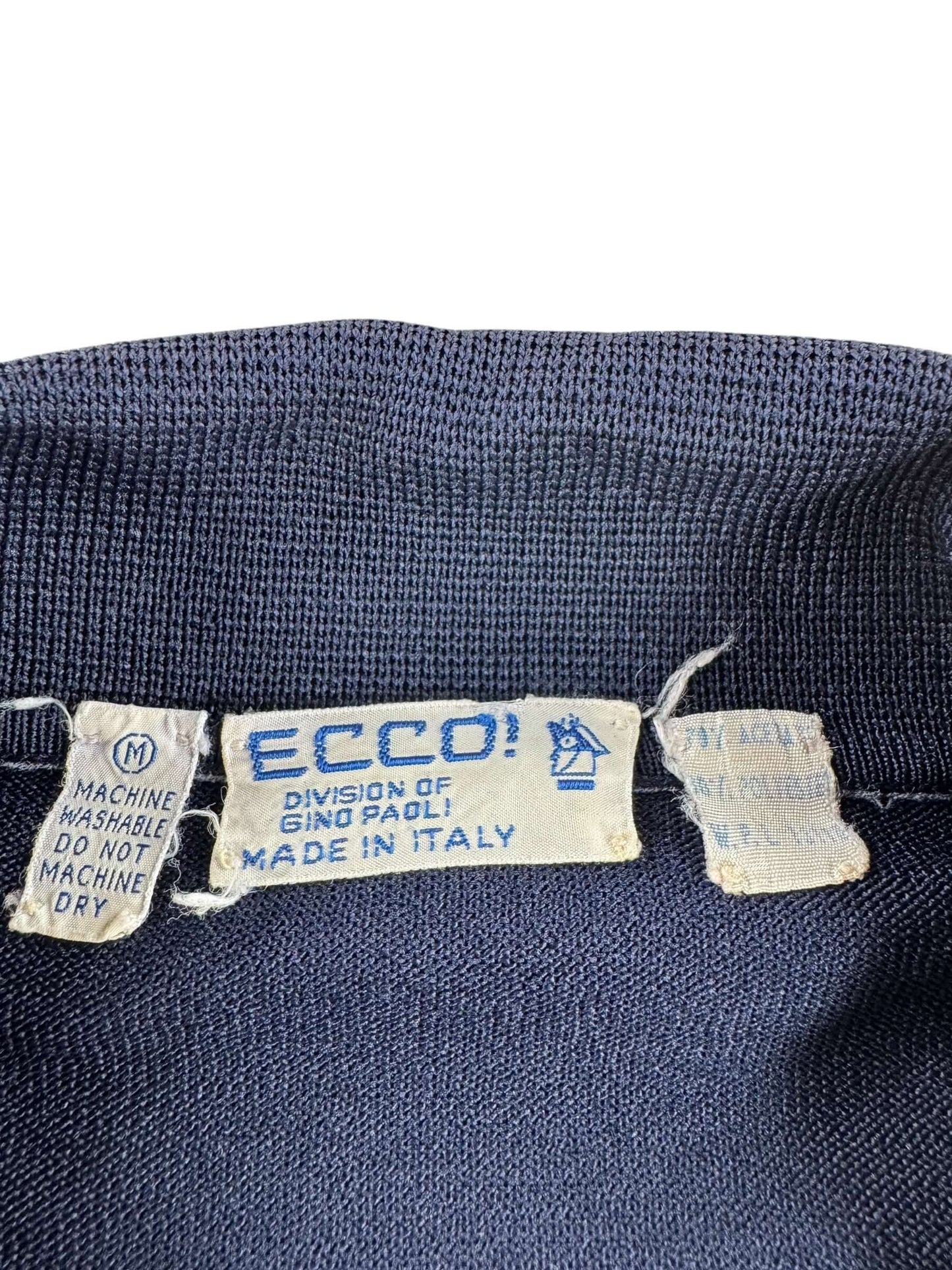 Tag on Vintage Italian Polyester Shirt SZ M