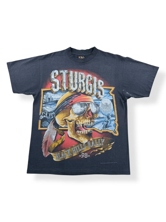 Front of Vintage '93 3D Emblem AOP Sturgis Tee SZ XL