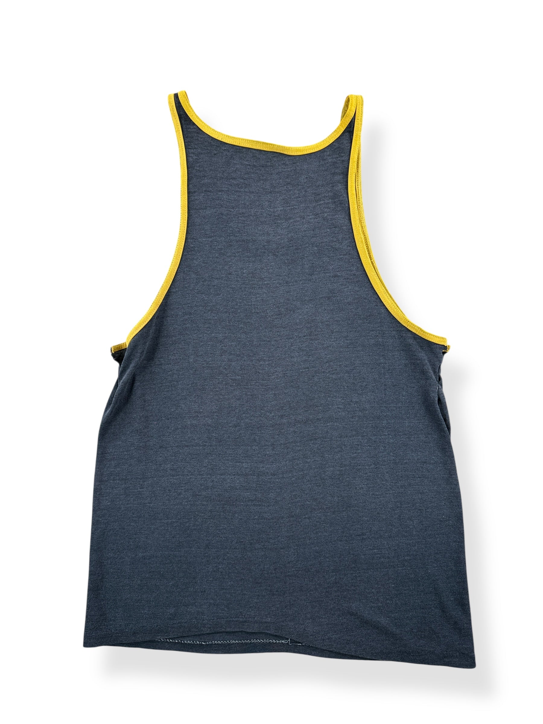 Back of Vintage Gold's Gym Tank Top SZ XS AS IS