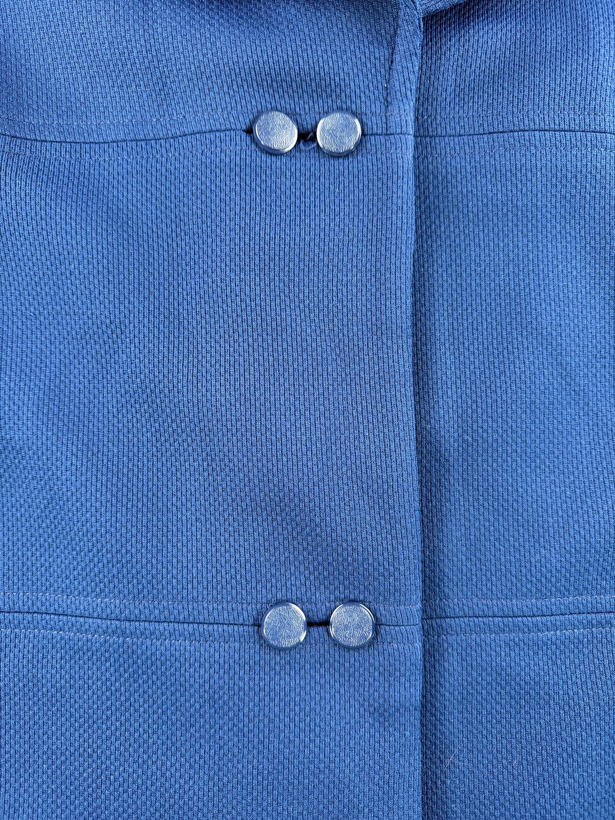 Buttons on Vintage Navy Blue Double Button Trench Coat SZ L