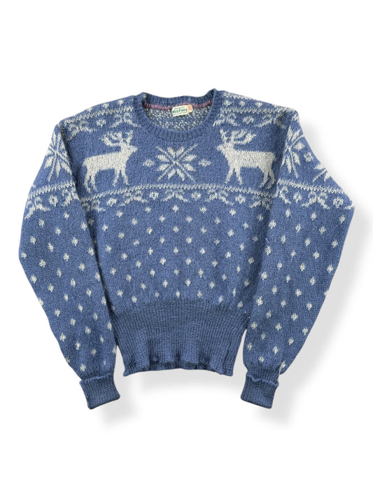 Front of Vintage Webfoot Ski Sweater SZ S AS IS
