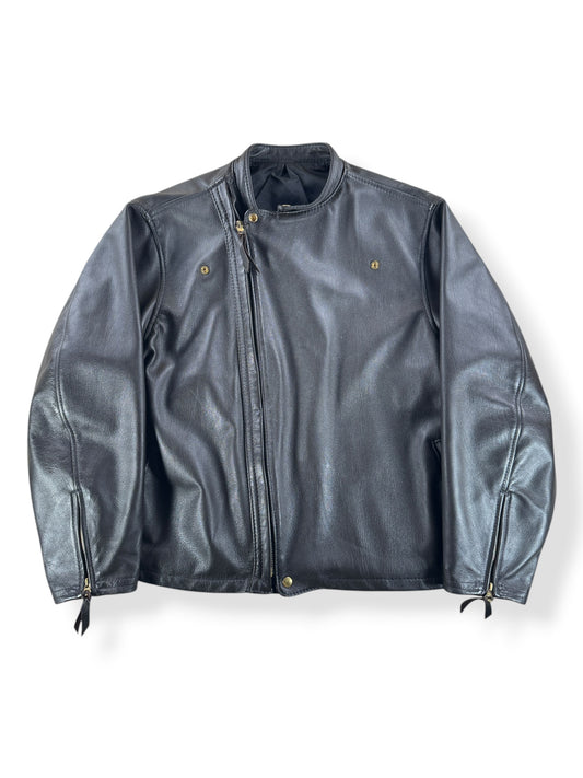 Front of 2018 Langlitz Cascade Moto Leather Jacket SZ 52