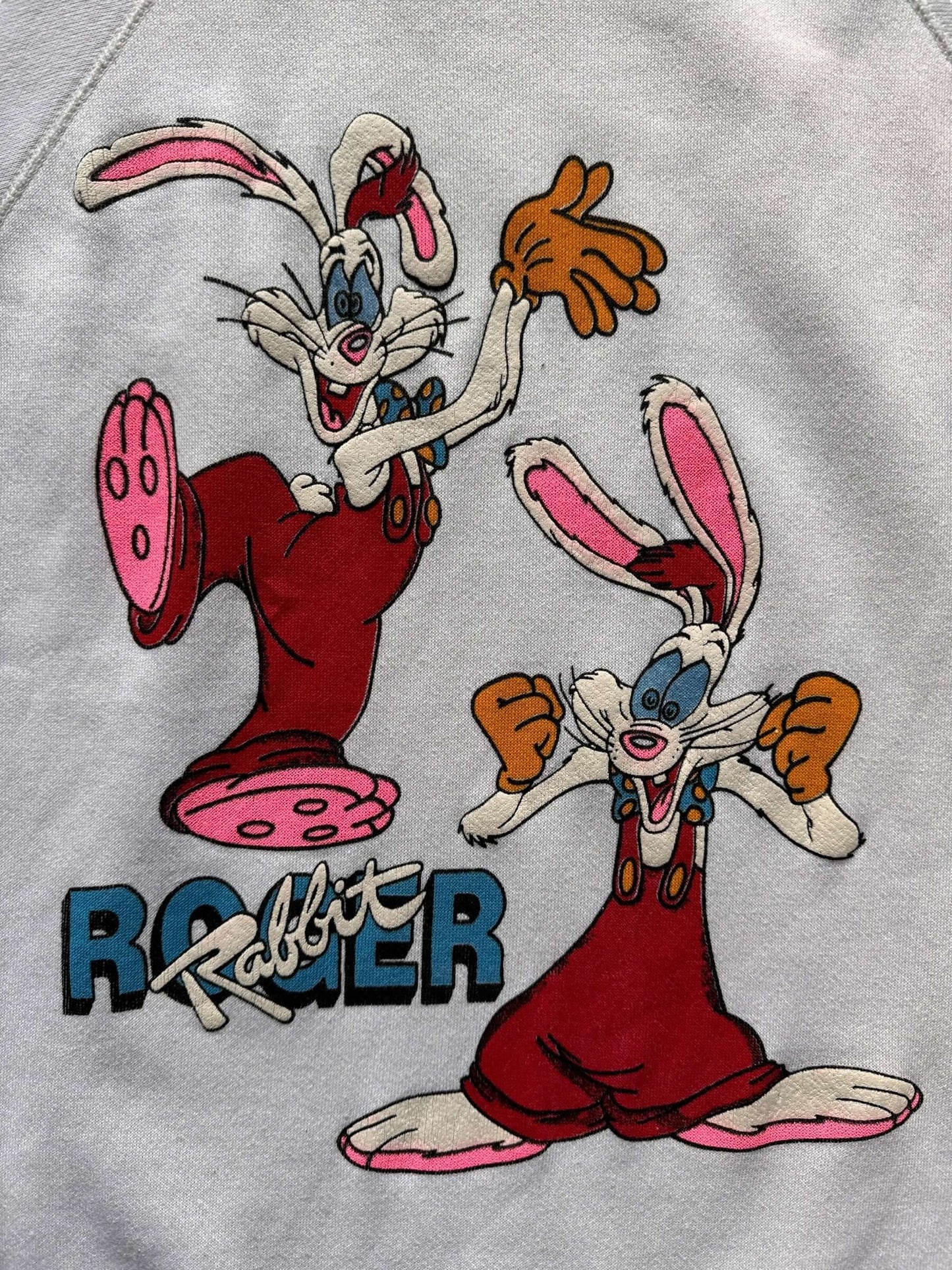 Front Graphic of Vintage Roger Rabbit Crewneck SZ M