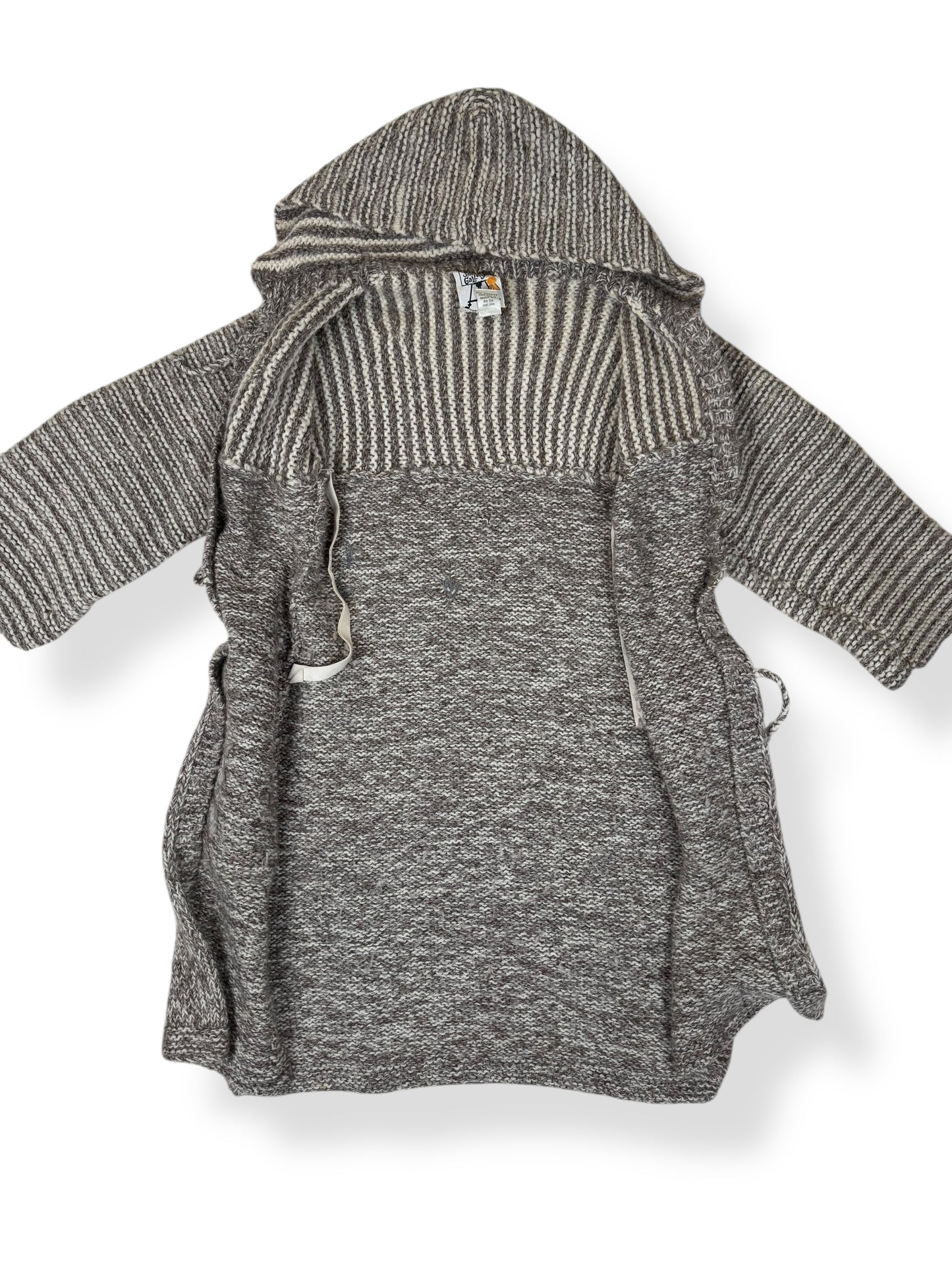 Open view of 1970s Jr Gallery Wool Long Cardigan M