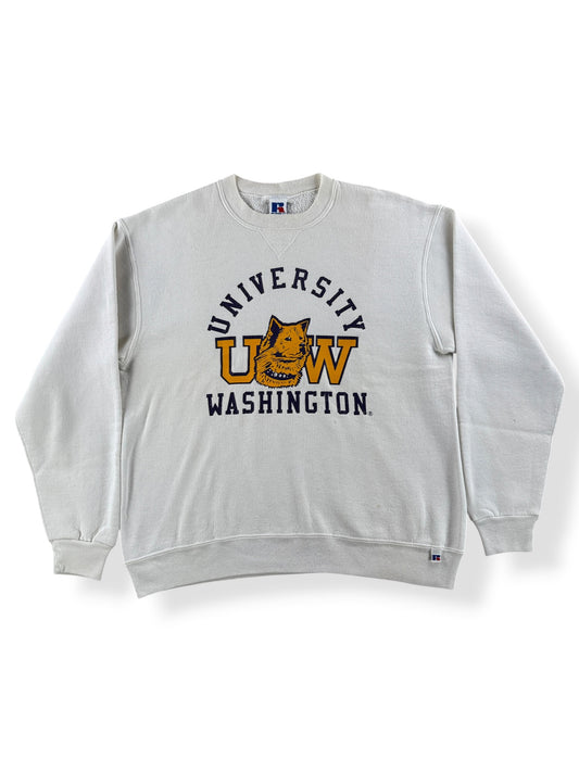Front of Vintage UW Huskies Russell Crew Neck SZ L