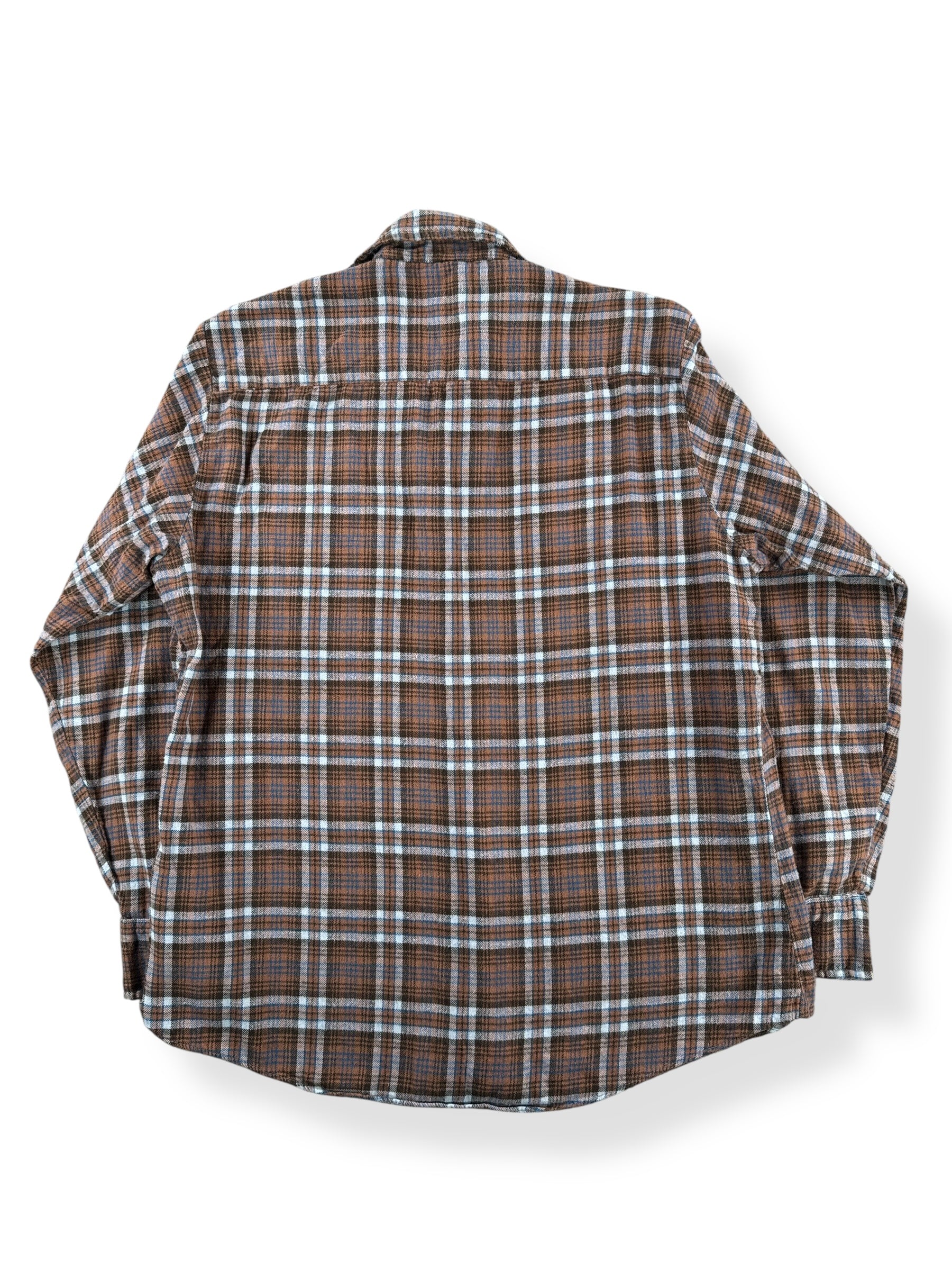 Back of Vintage 70s Cotton Flannel SZ M