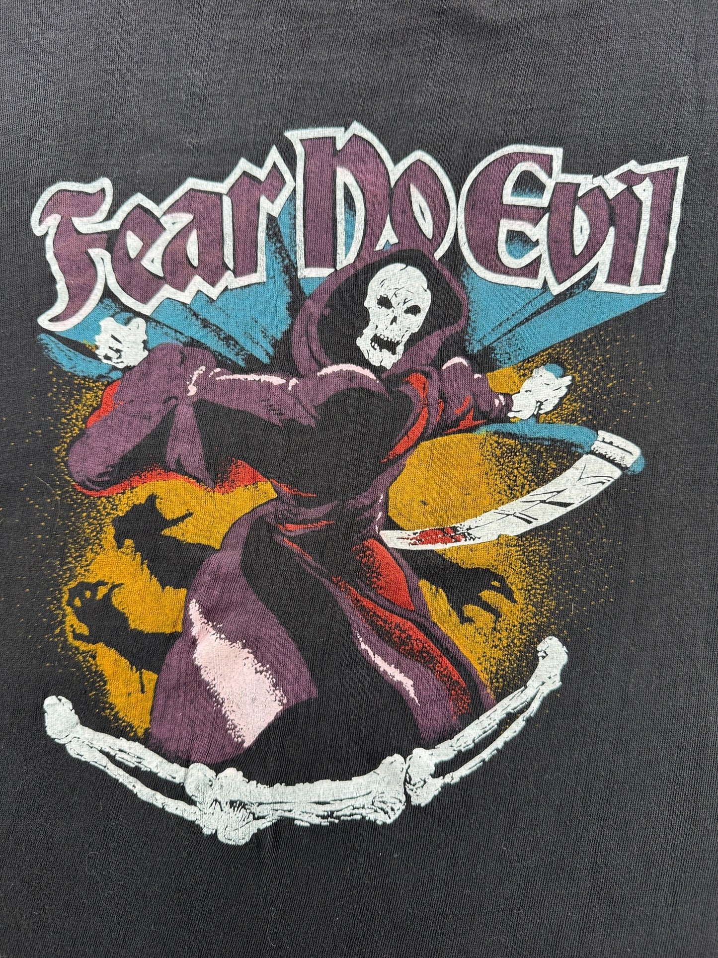 Graphic of Vintage Fear No Evil Tank Top SZ L (Fits M)