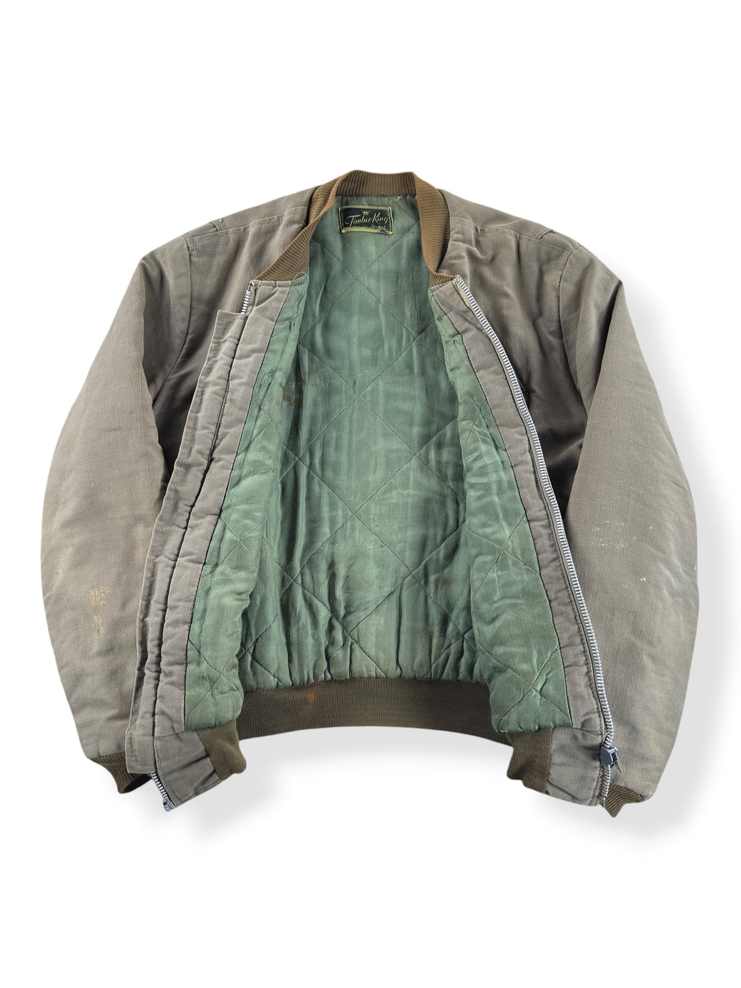 Inside of Vintage Civilian Tanker Jacket SZ L - AS IS