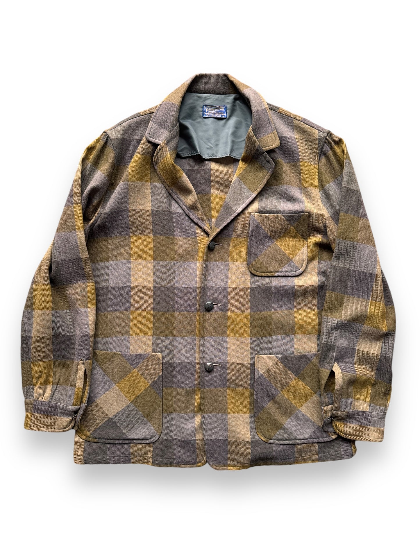 Vintage Pendleton Yellow Plaid Jacket SZ L