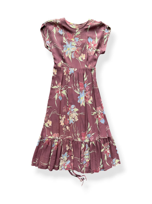 Front of Vintage Nordstrom Belted Floral Dress SZ 9