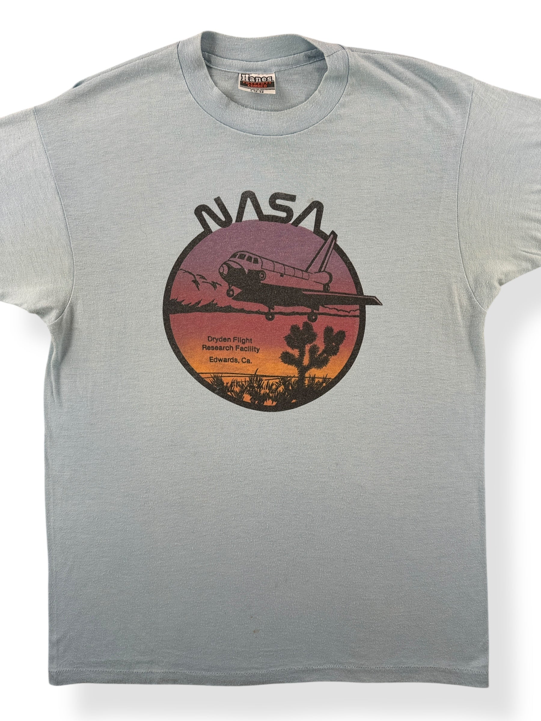 Front Close Up of Vintage NASA Tee SZ M