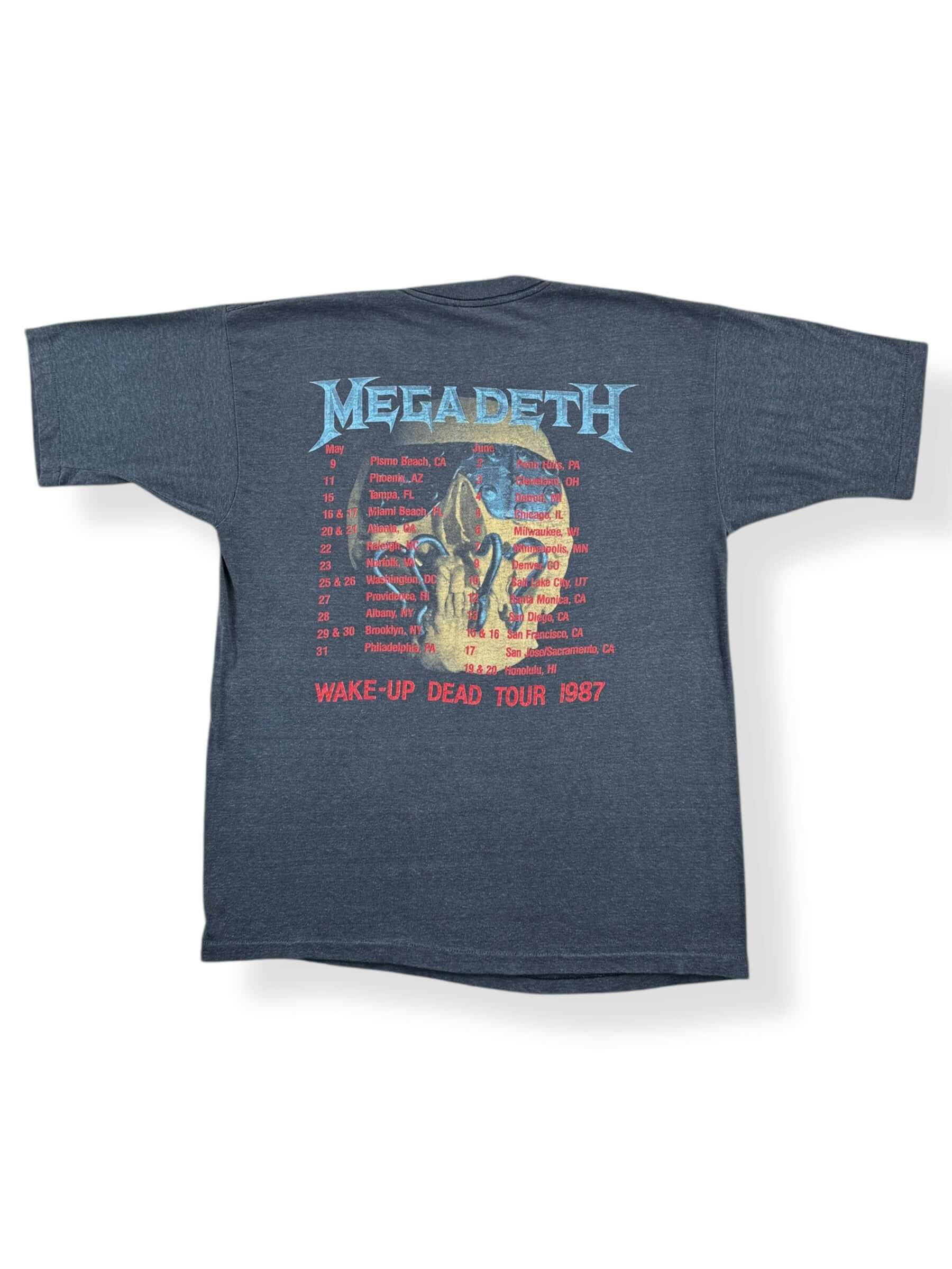 Back of Vintage 80s Megadeath Peace Sells Tee SZ M