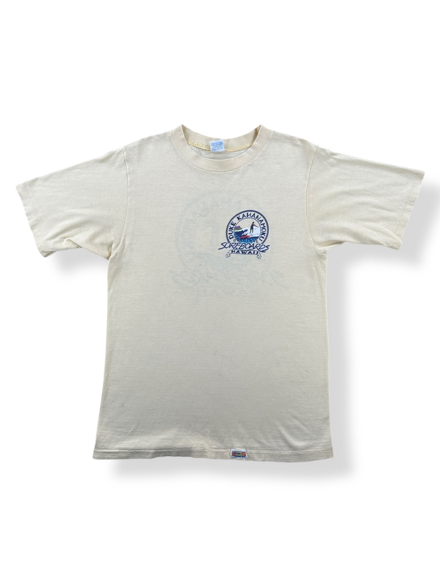 Front of Vintage Duke Kahanamoku Crazy Shirts Tee SZ S