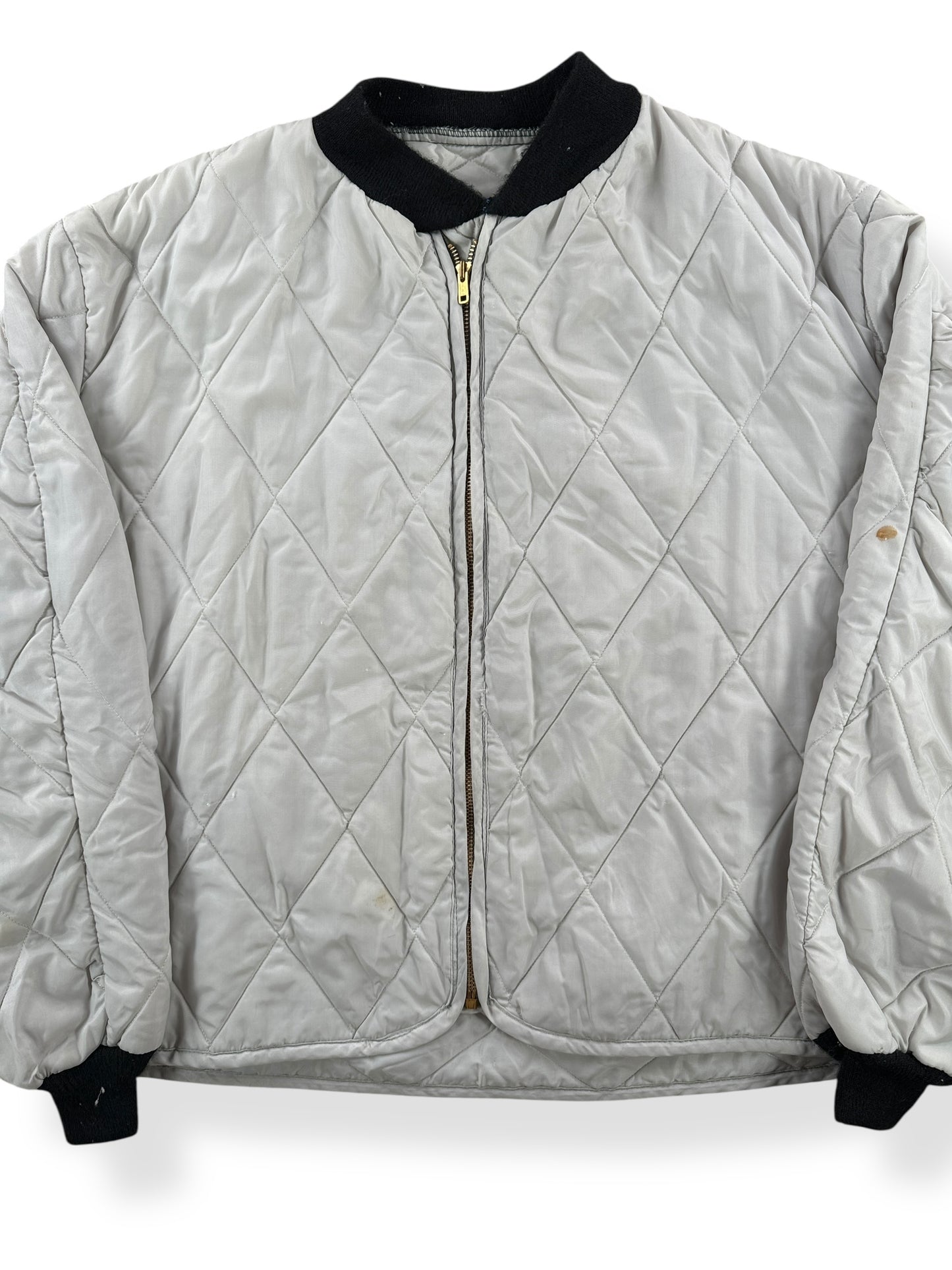 Front Close Up of Vintage Liner Zip Up Jacket SZ XXL