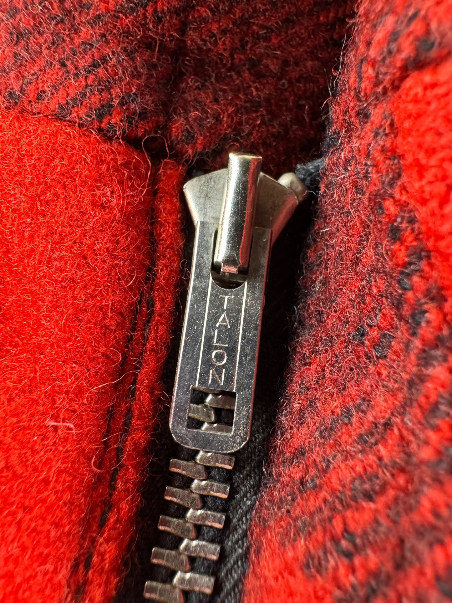 Zipper on Vintage 40s/50s Woolrich 2 Piece Hunting Set