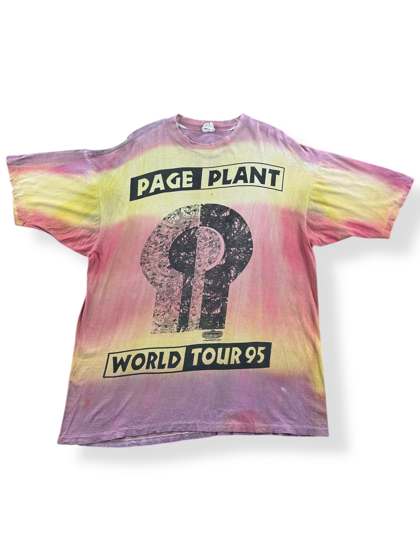 Front of Vintage Winterland Page Plant 1995 No Quarter Thrasher SZ XL