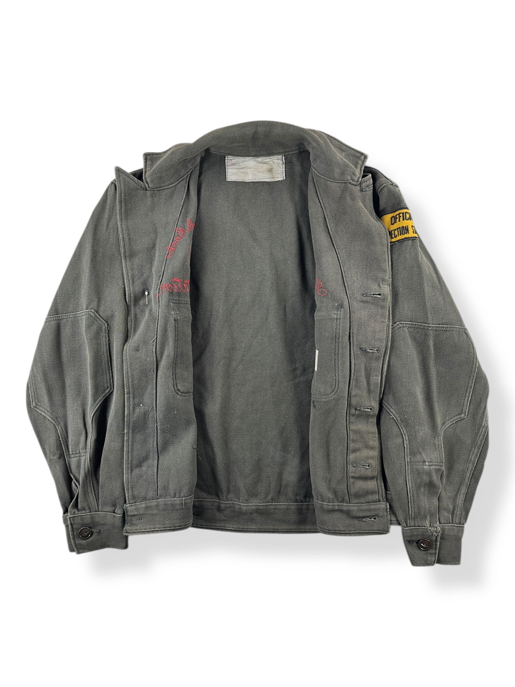Inside of Vintage Shell Service Station Jacket SZ 38