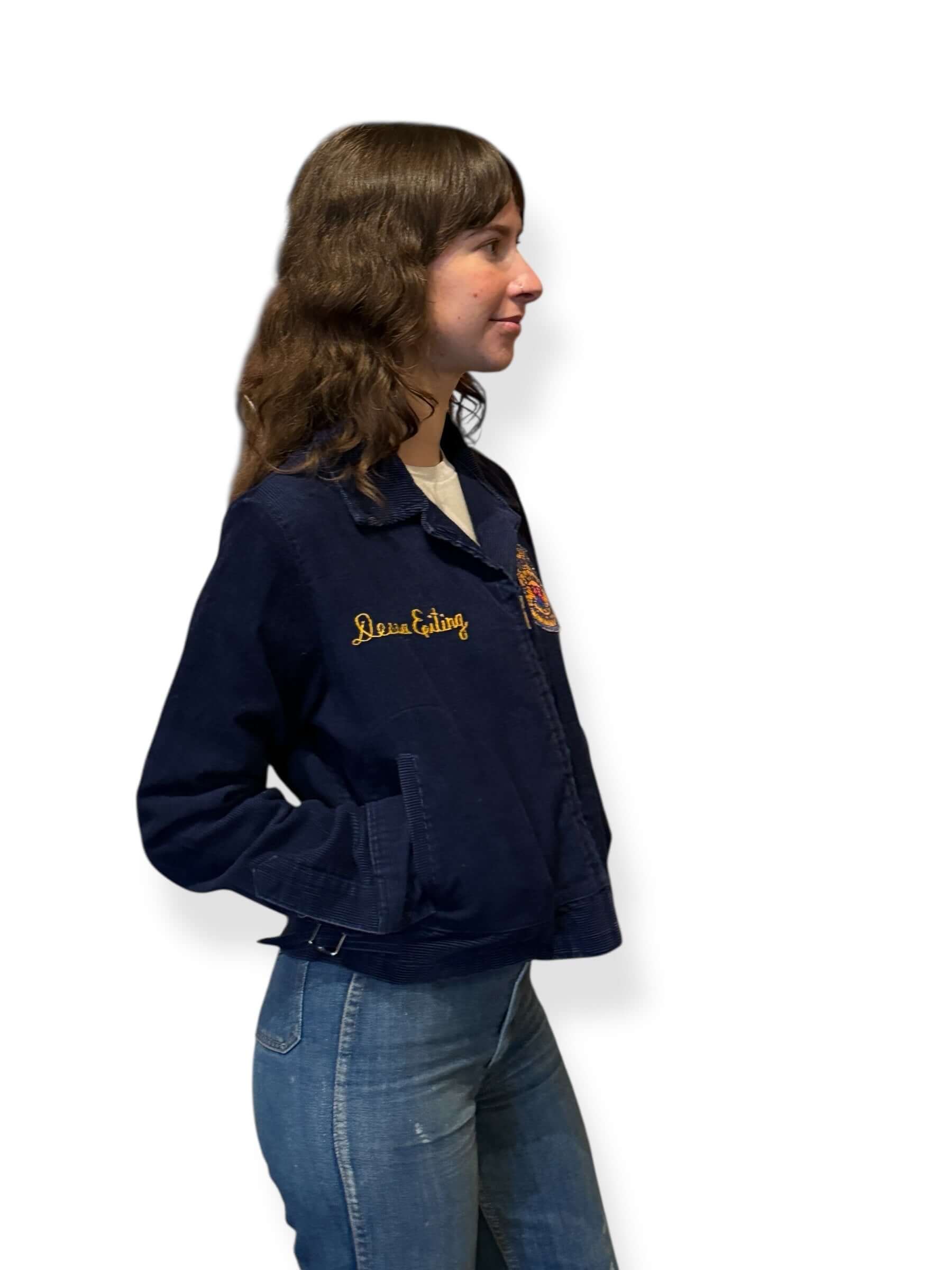 Side of Vintage 80s Washington FFA Jacket SZ 40