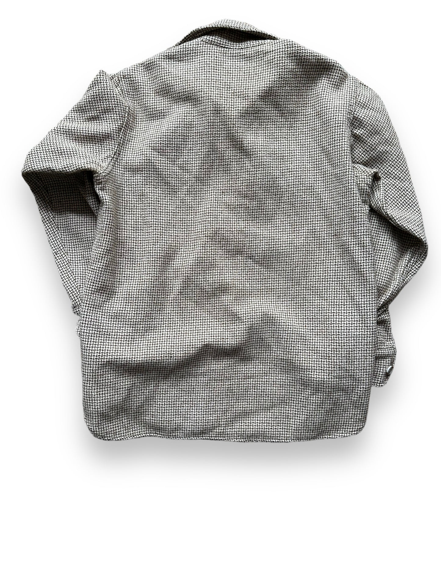 Rear View of Vintage Tan Houndstooth Woolrich Shirt Jacket SZ M |  Barn Owl Vintage Goods | Vintage Workwear Seattle